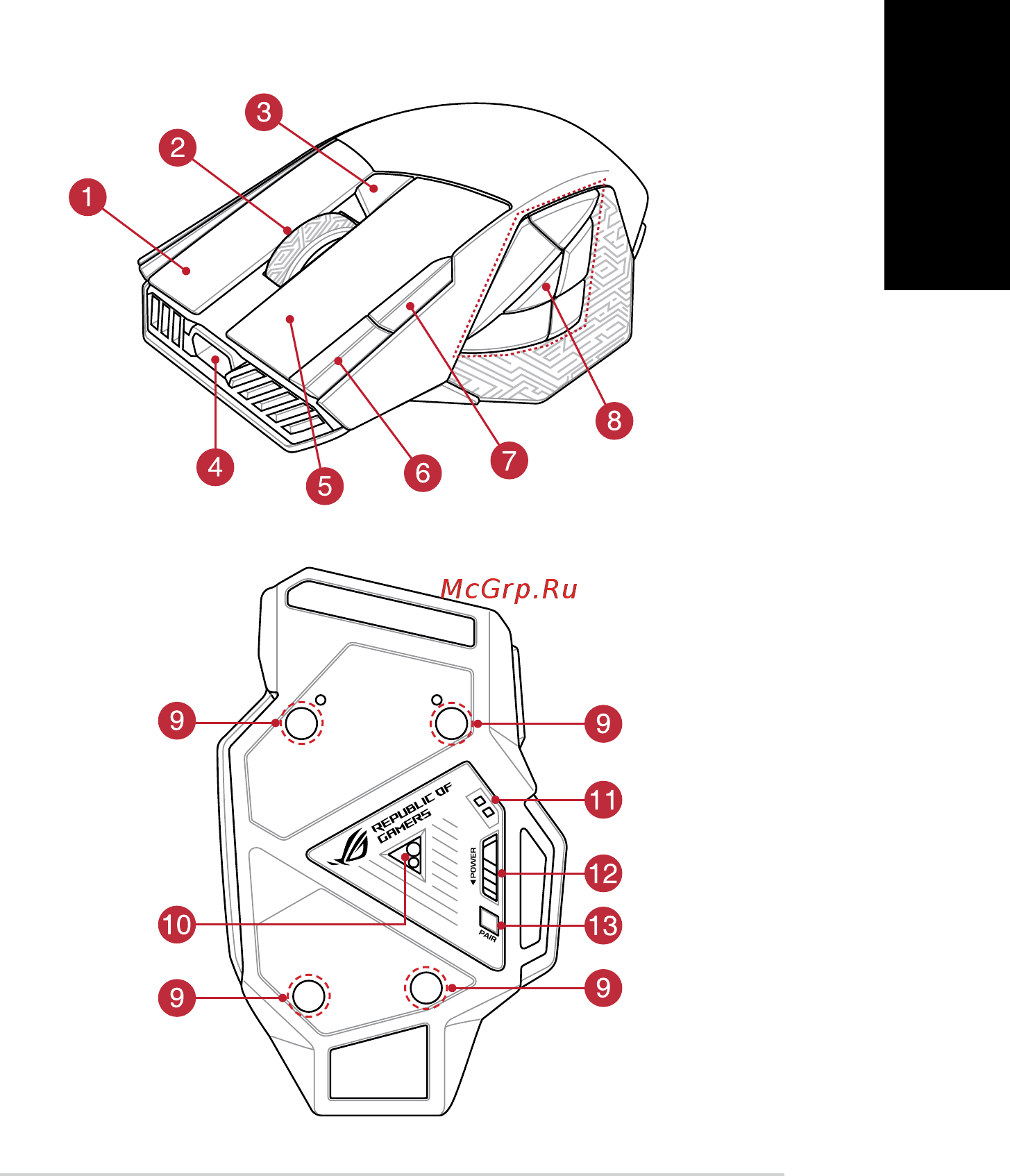 Asus L701 ROG SPATHA (90MP00A1-B0UA00) Руководство по эксплуатации онлайн [3/78] 436435