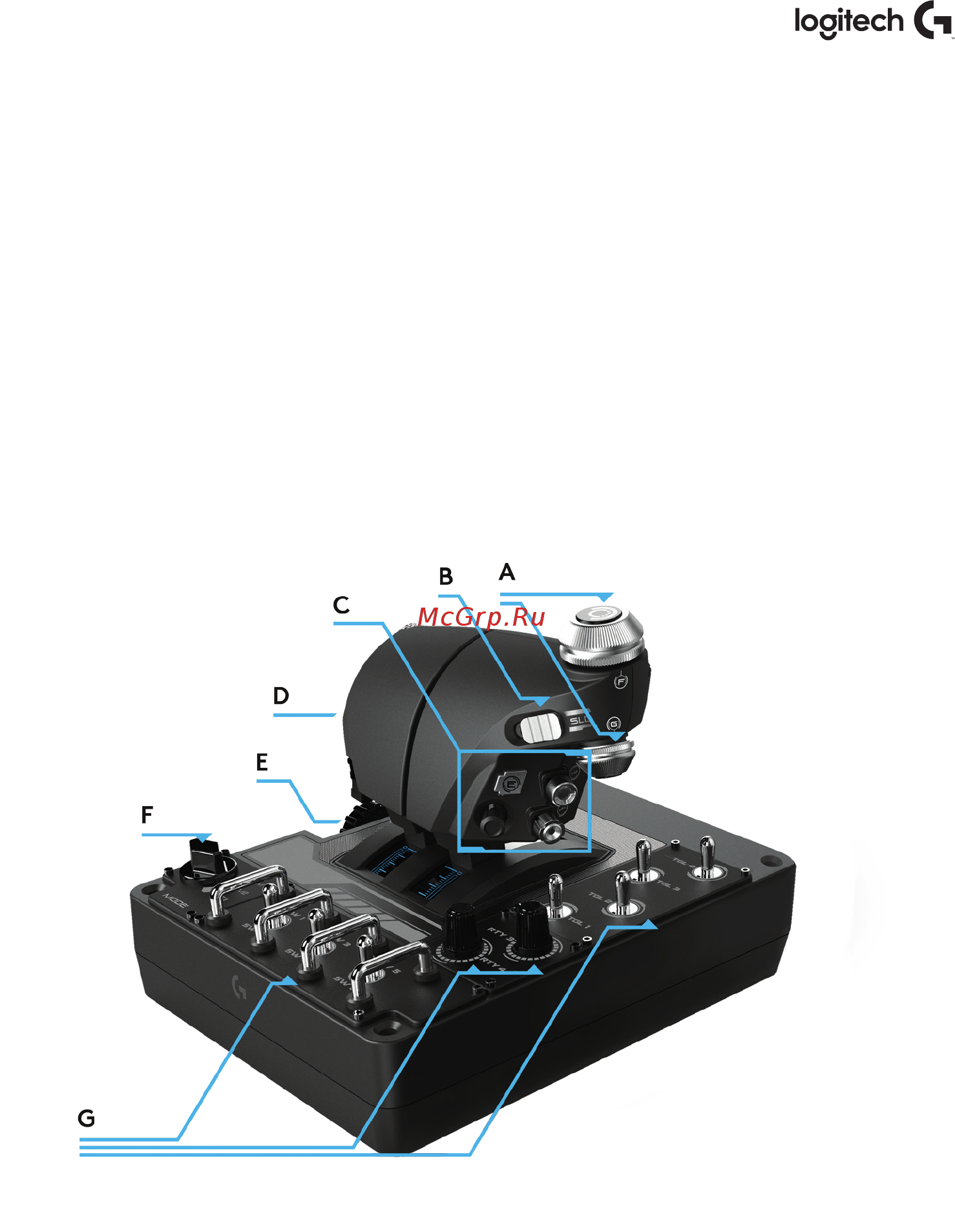 Logitech X56 HOTAS (945-000059) [4/563] Throttle overview