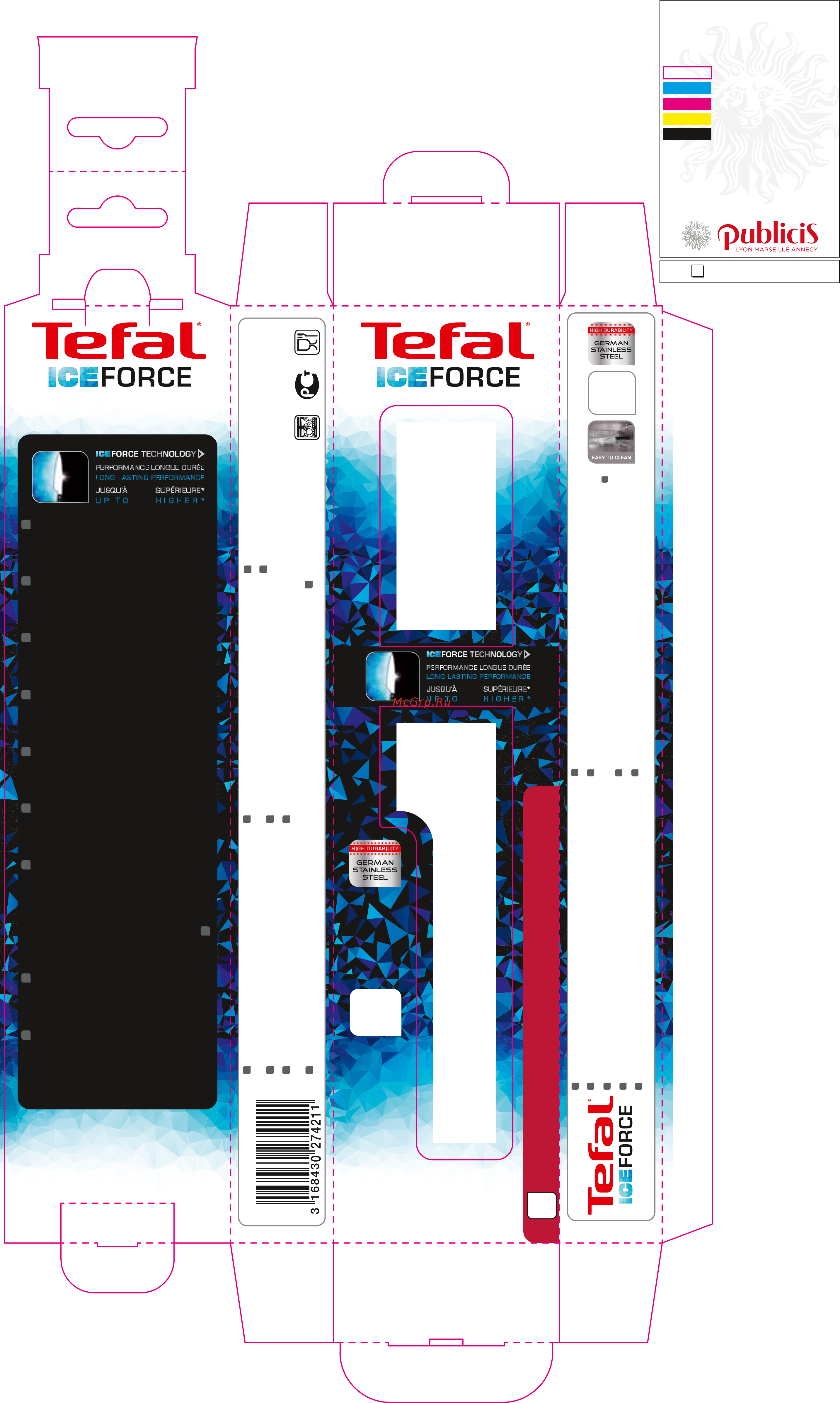 Tefal K2321214 Ice Force, 7 см Руководство по эксплуатации онлайн