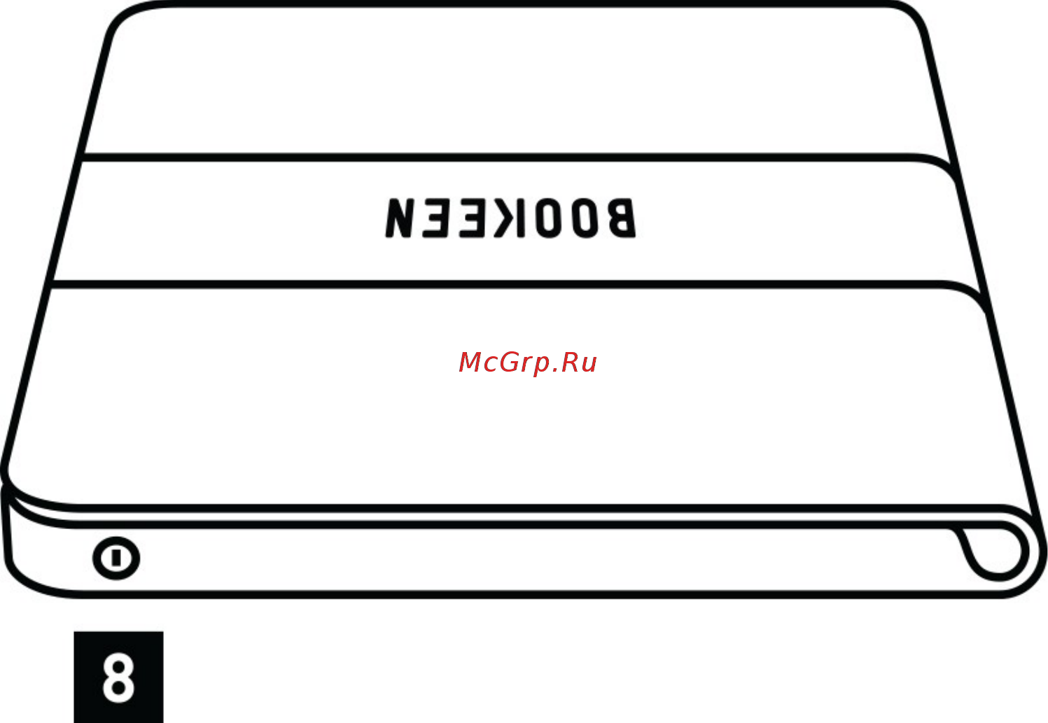 Bookeen Saga Red (CYBSB2F-BX) [11/59] Вид сверху