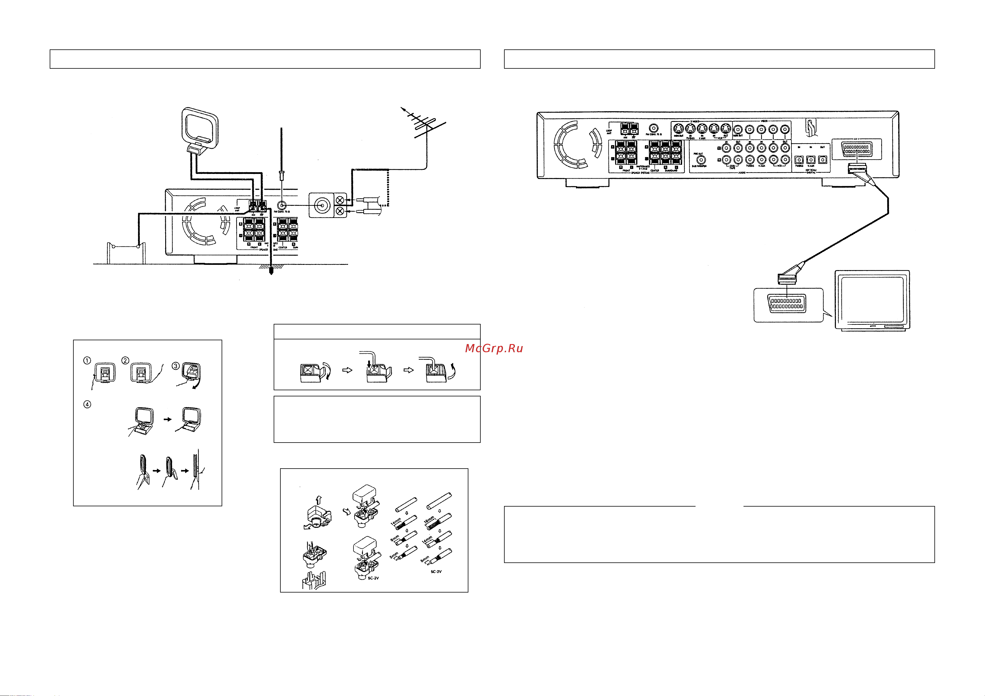 Denon ADV-700 (ресивер) [7/47] 4 подсоединение антенн к клеммам ресивера
