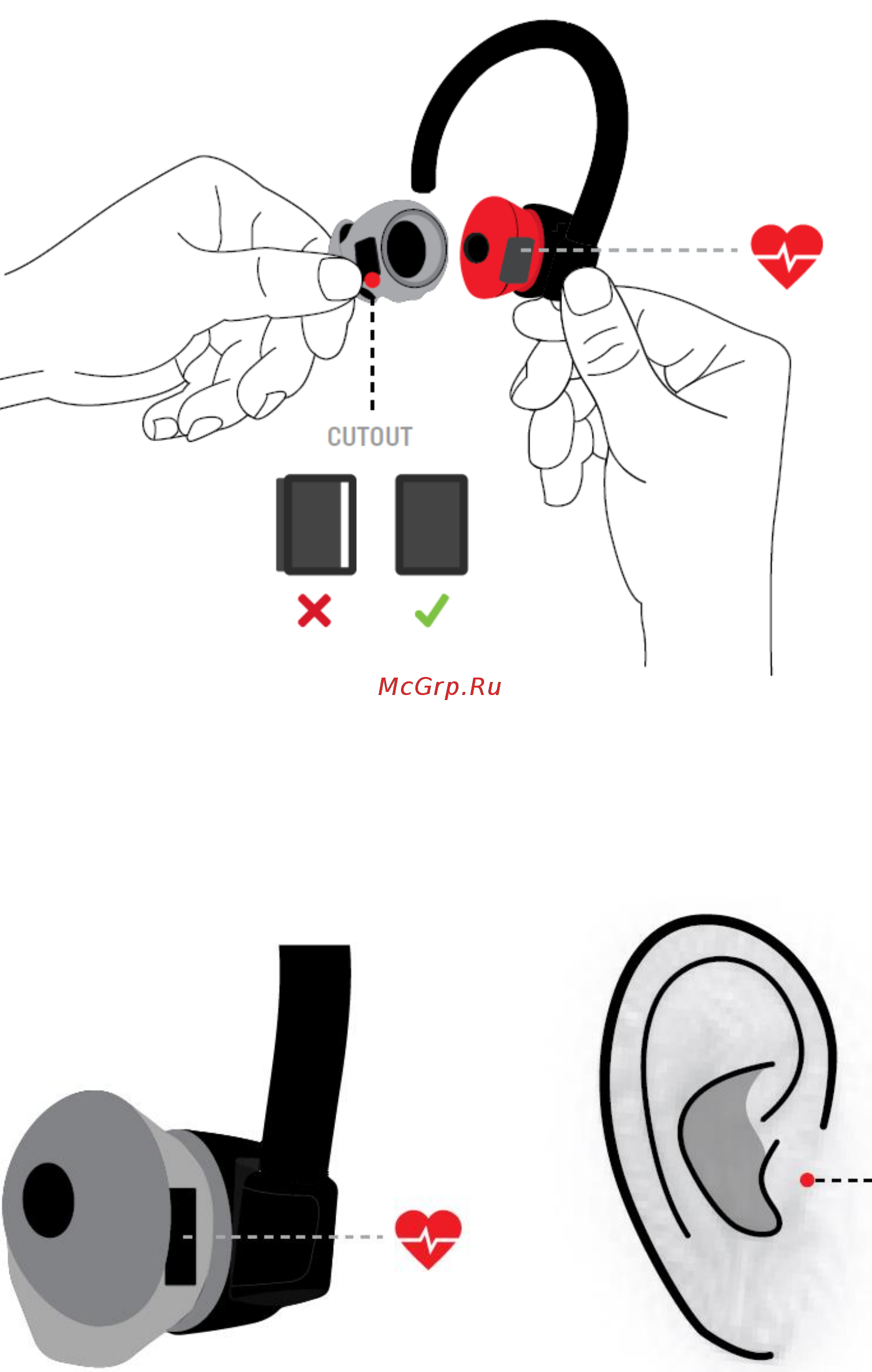 JBL UA HR White (UA [9/15] Использование датчика сердцебиения heart rate