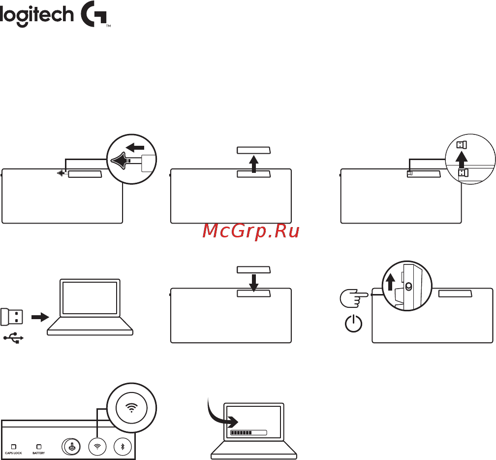 Logitech G613 (920-008395) Руководство по эксплуатации онлайн