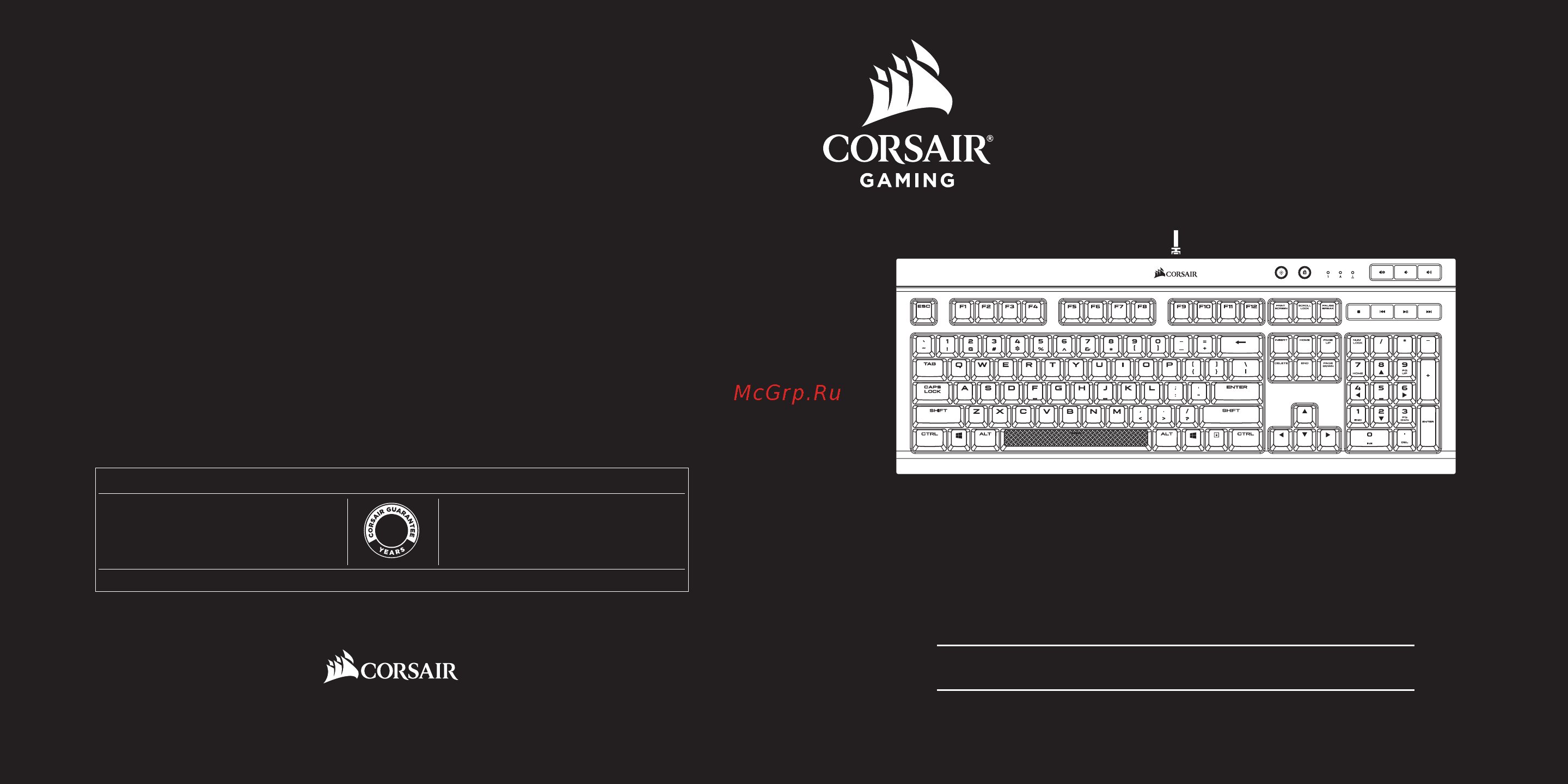 Corsair K68 (CH-9102020-RU) Руководство по эксплуатации онлайн