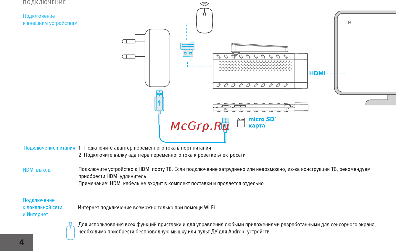 Rombica Smart Stick 4K v001 (SSQ-A0500) Руководство по эксплуатации онлайн [5/18] 438641