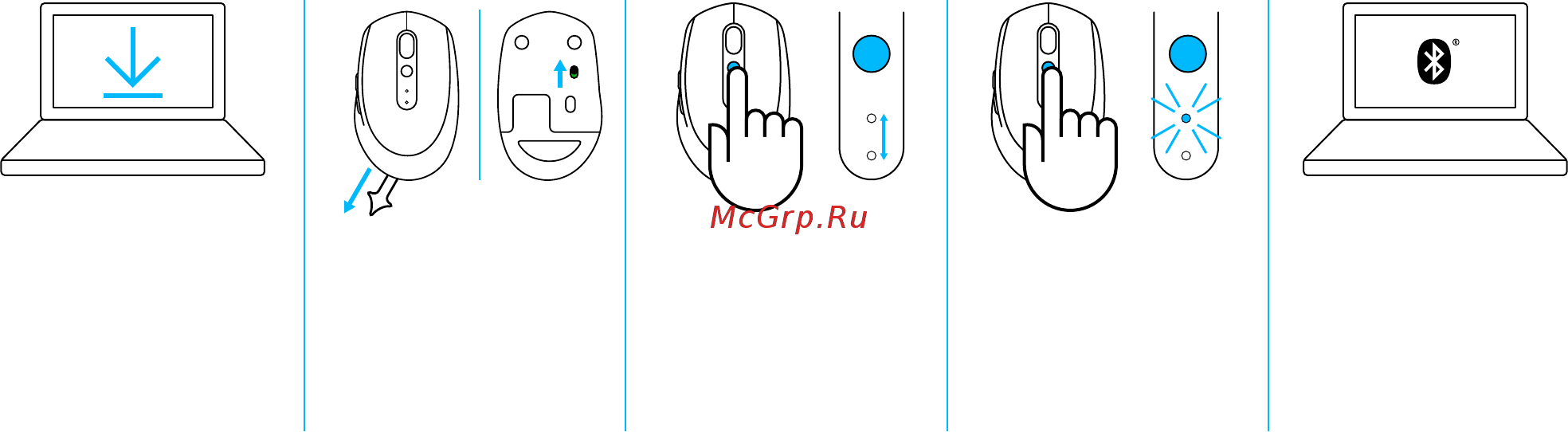 Logitech M590 (910-005198) [3/7] Подключение