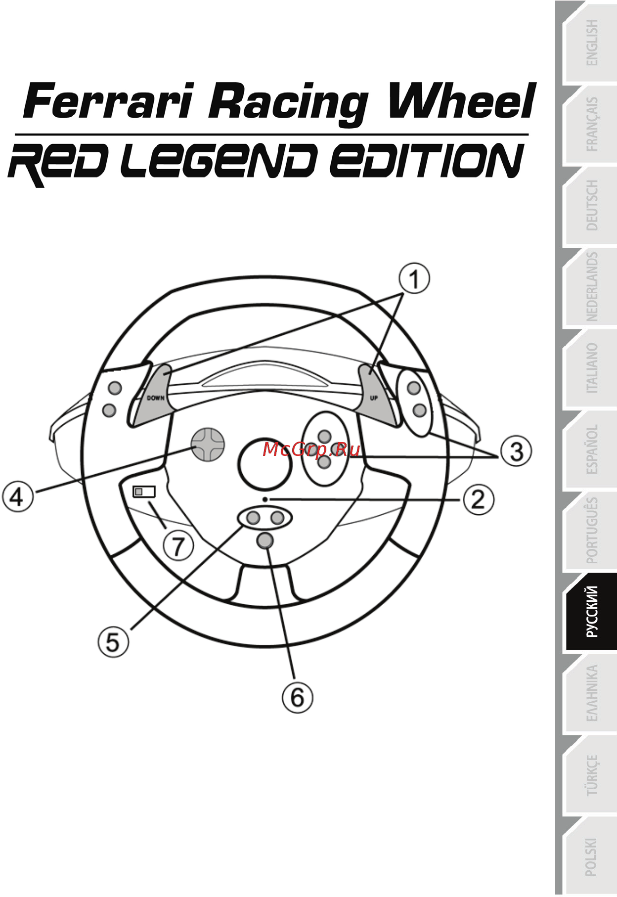 Thrustmaster Ferrari Racing Wheel Red Legend Edition (4060052) Руководство по эксплуатации онлайн