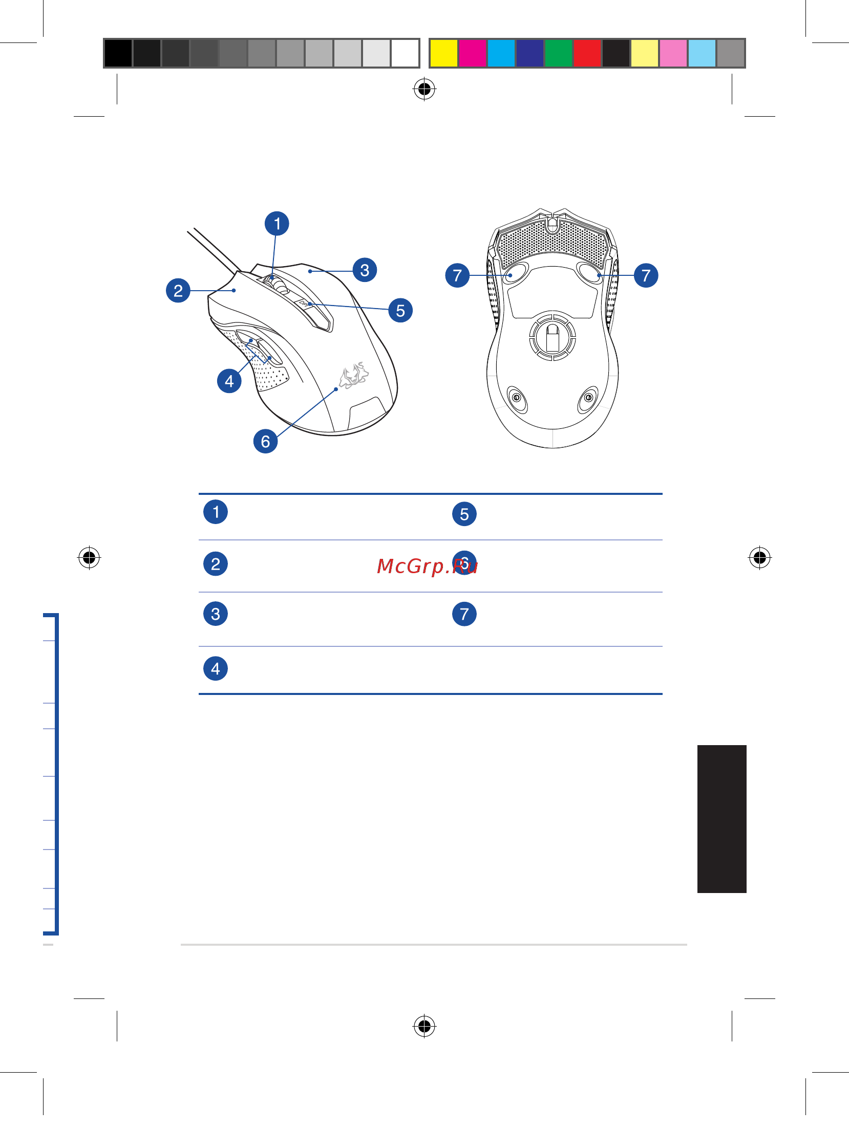Asus CERBERUS MOUSE (90YH00Q1-BAUA00) [3/3] Кнопки назад вперед