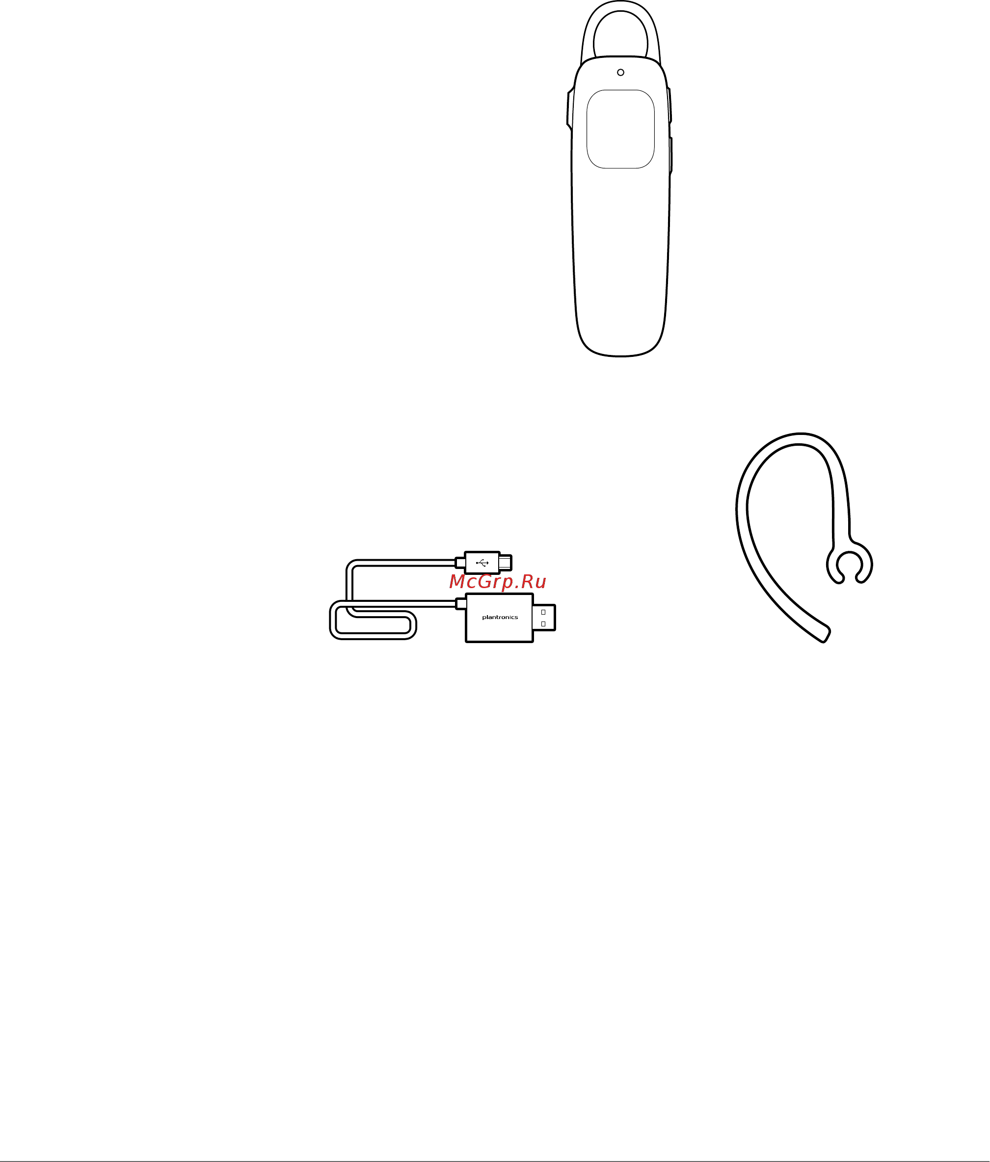 Plantronics M75 [4/14] Комплект поставки