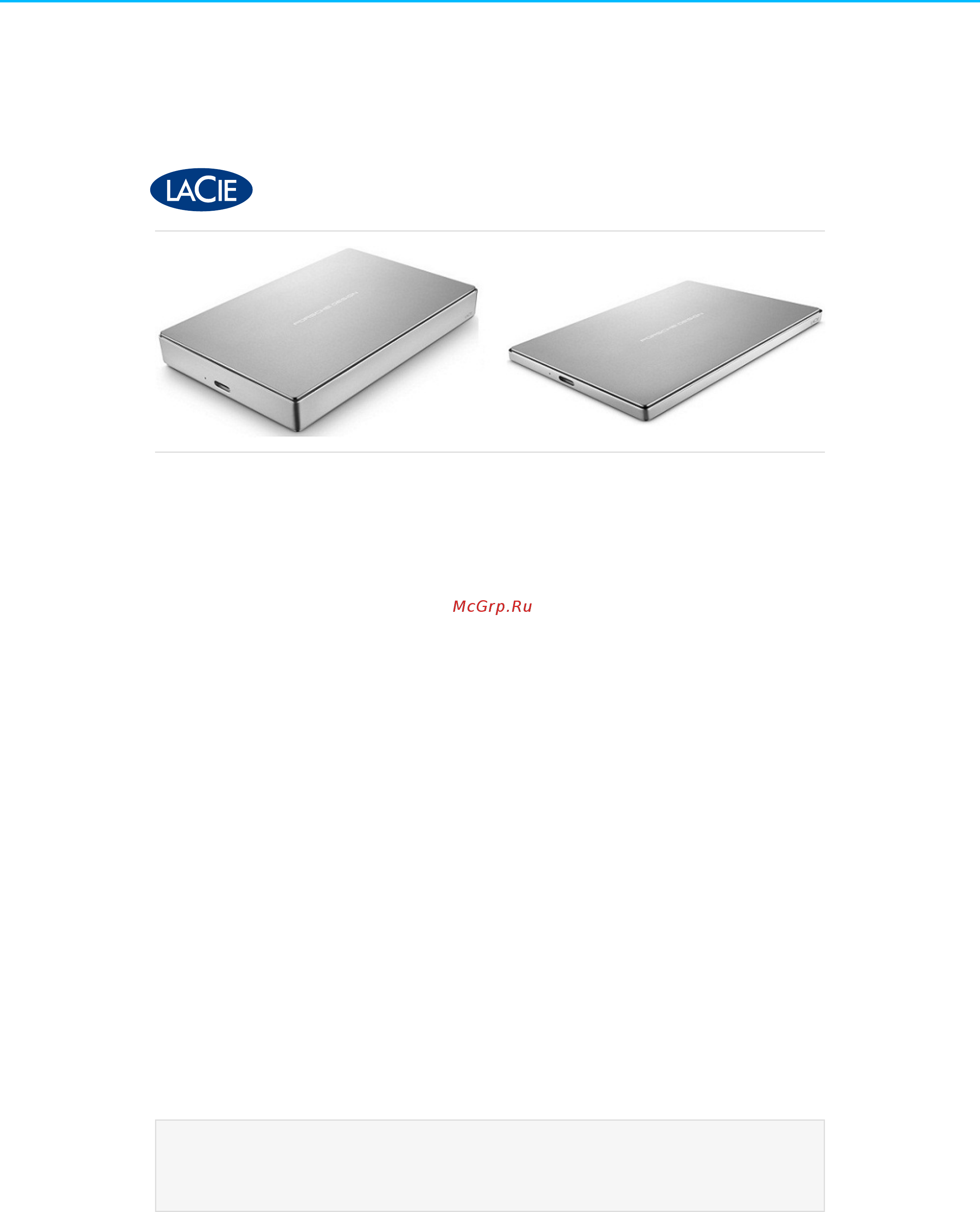 Lacie 2TB Porsche Design Silver (STFD2000400) [2/26] Contents