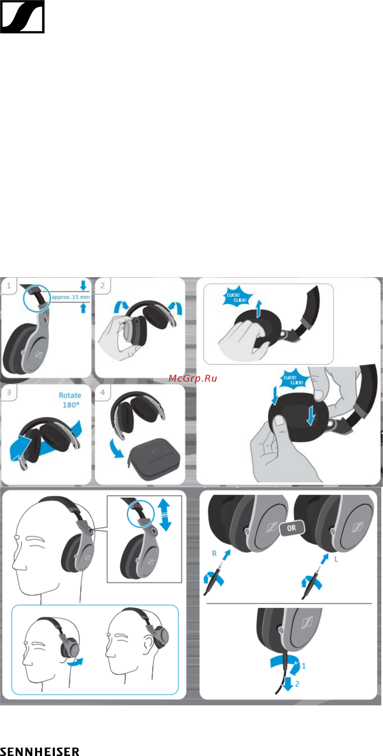 Sennheiser HD 8 DJ Руководство по эксплуатации онлайн [2/2] 439273