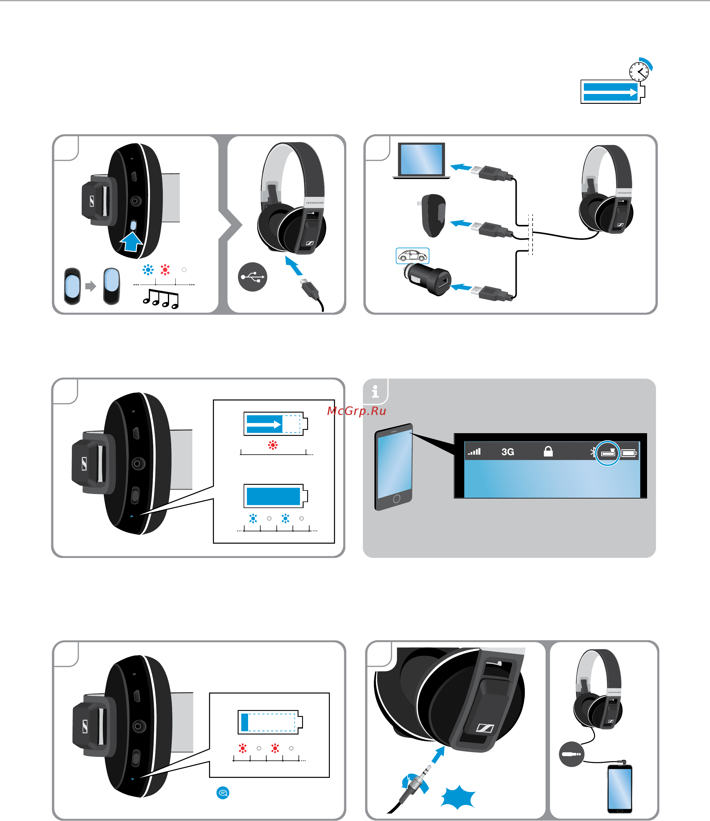 Sennheiser Urbanite XL Wireless [9/24] Зарядка аккумулятора гарнитуры