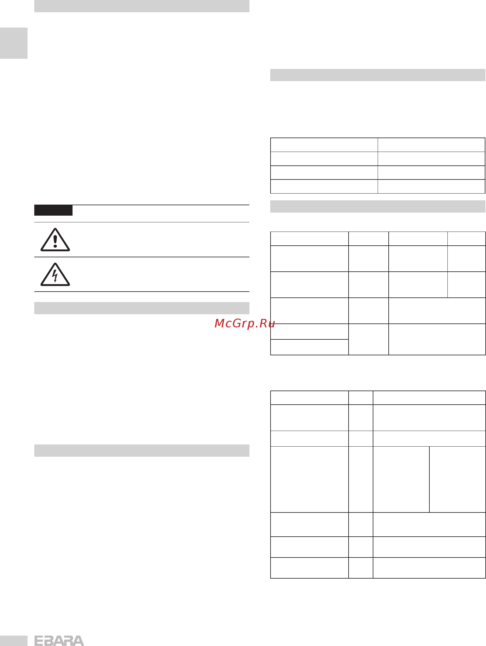 Ebara EVM 10 4N5/1,5 [2/107] Introduzione