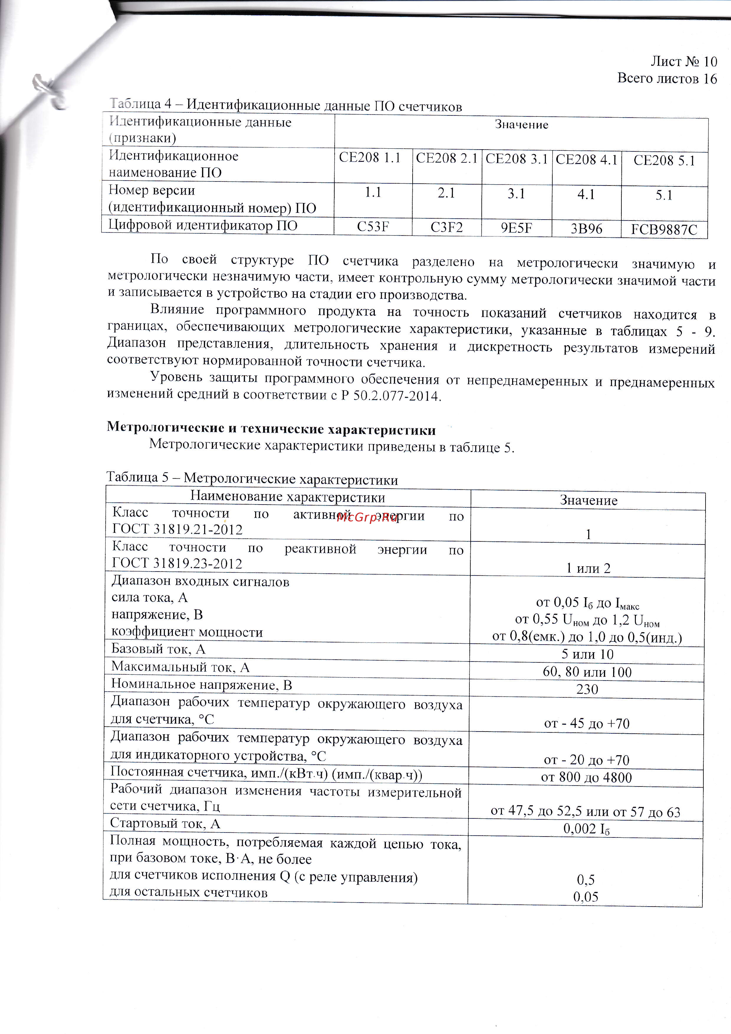 Энергомера СE208-S7 СПОДЭС/DLMS [10/16] Се208