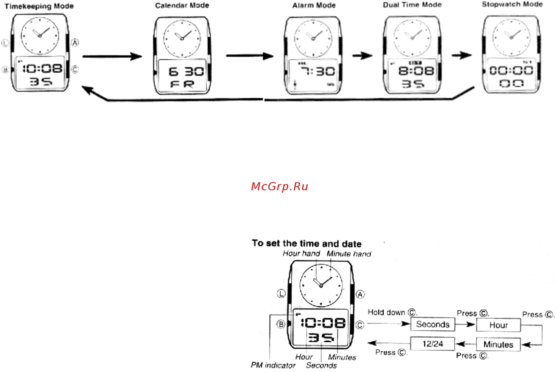 Casio AW-E10D-7EV Инструкция по эксплуатации онлайн [3/6] 442553