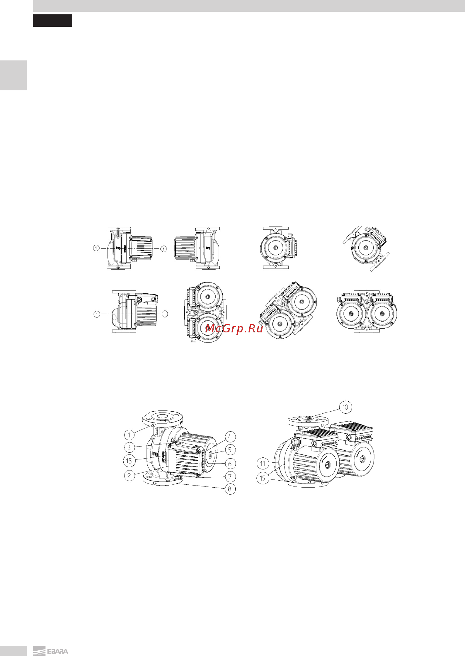 Ebara MR B 50-120 F Инструкция по эксплуатации онлайн [4/40] 441440
