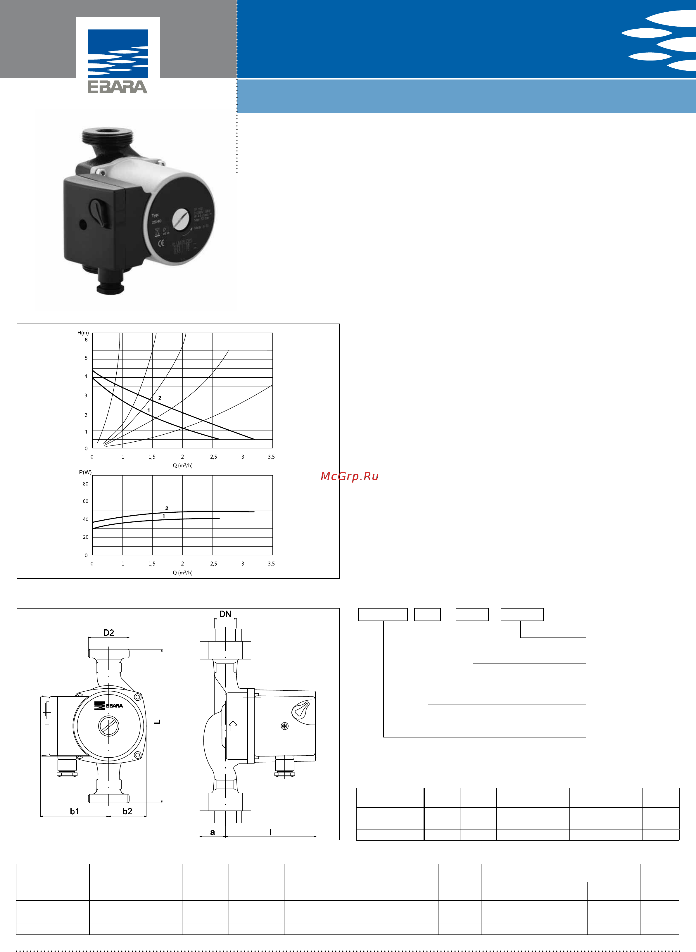 Ebara MR B 40-70 F [10/12] Mr s 40