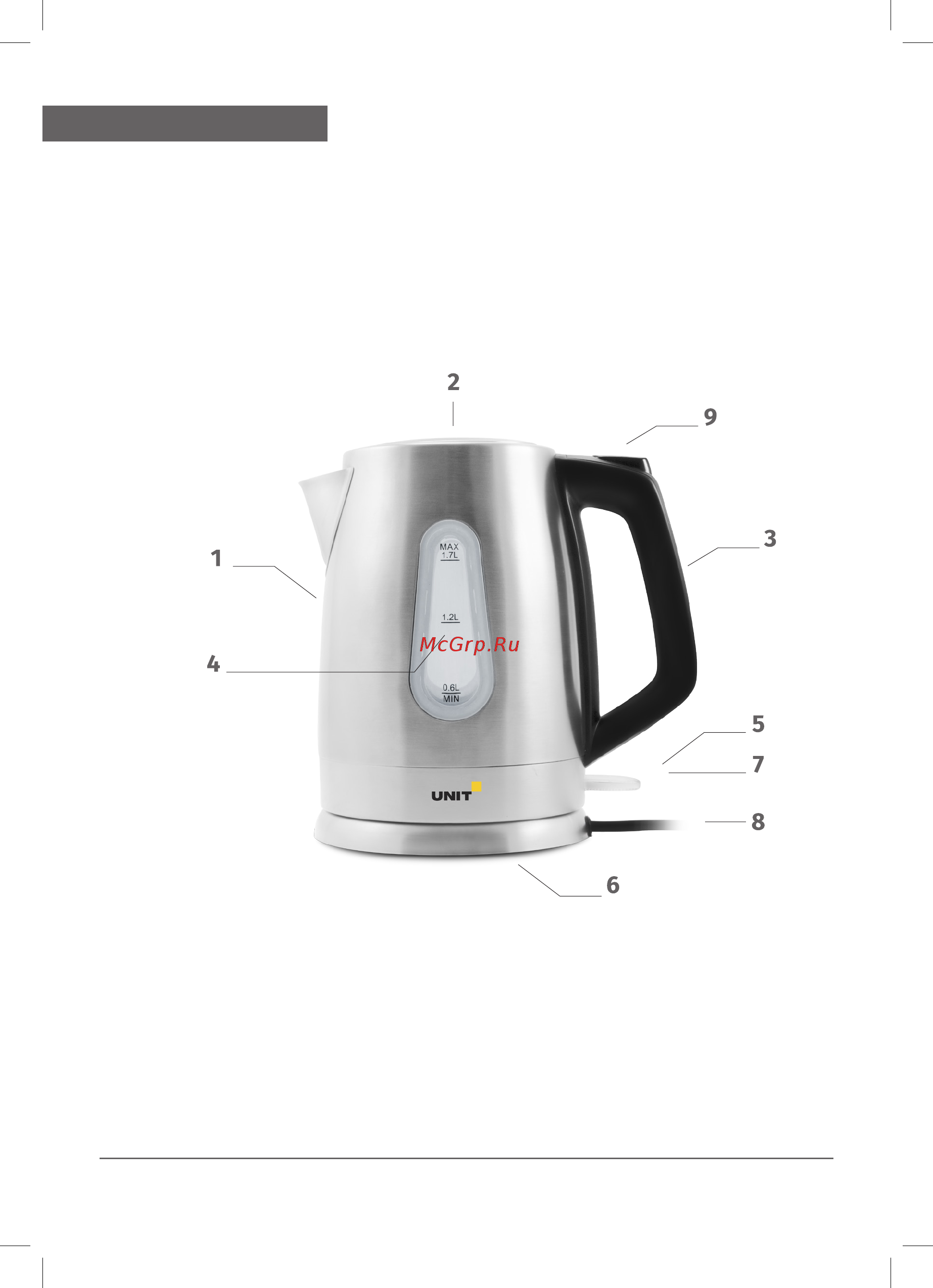 Unit UEK-276 [6/20] Appliance description