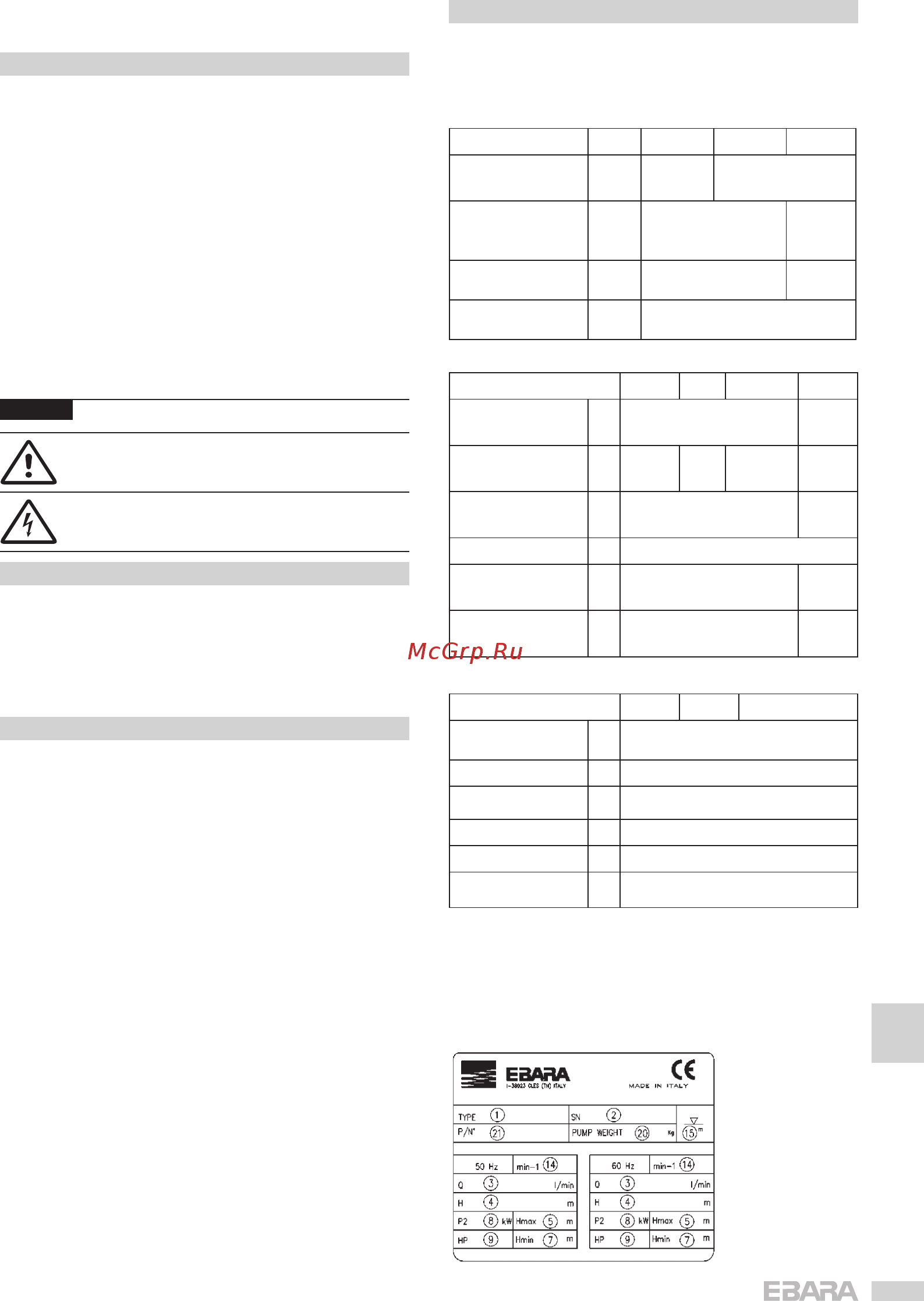 Ebara BHS12210-07 [41/59] Wprowadzenie