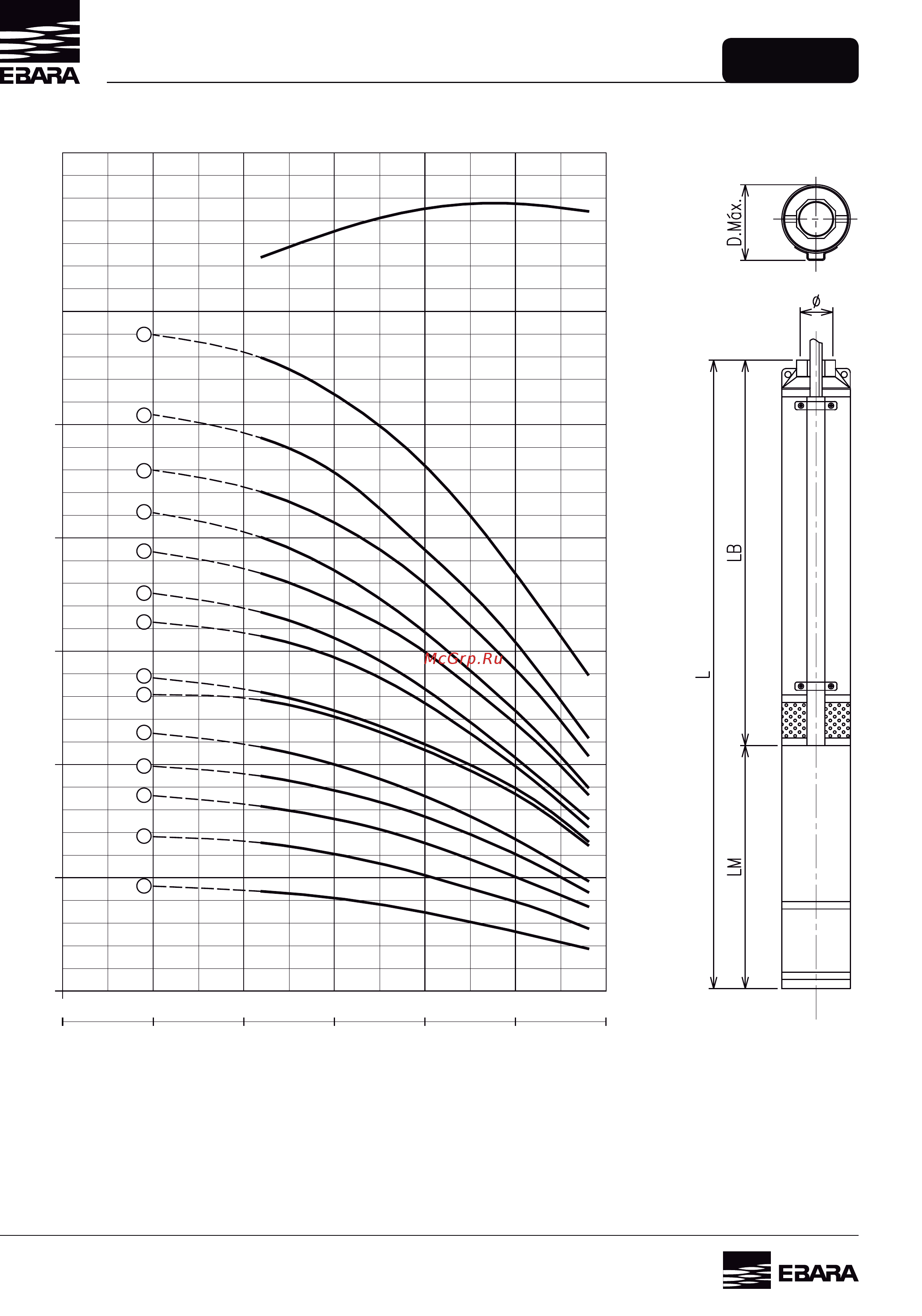 Ebara BHSE 8160-08 [14/136] Modelo