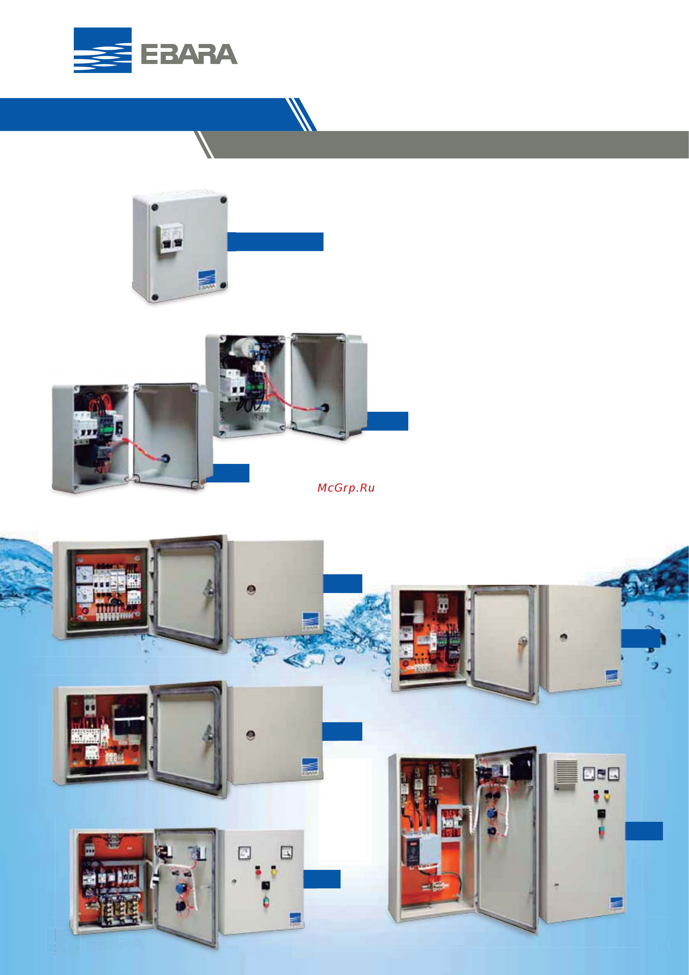 Ebara BHS 1012-14 [83/136] Quadros de comando