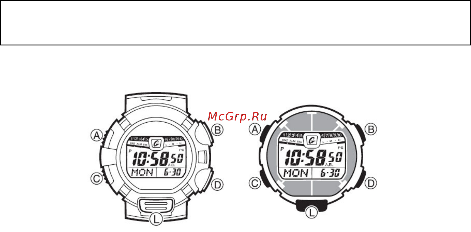 Casio G-9010-1D Инструкция по эксплуатации онлайн [2/8] 445146