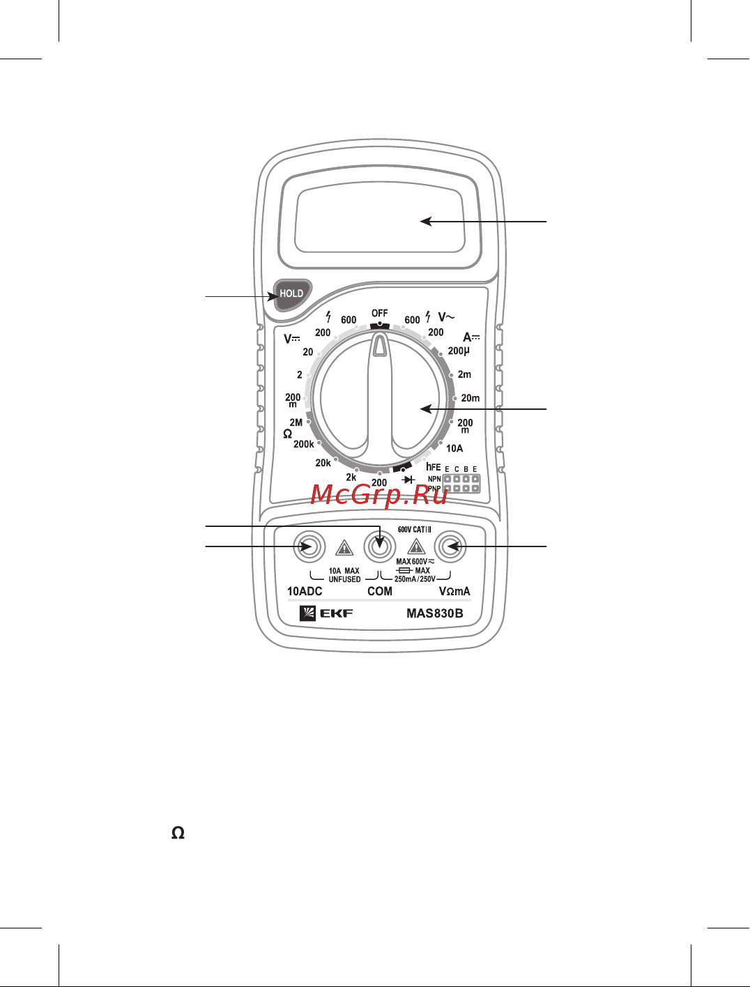EKF M830B Master (In-180701-bm830B) Инструкция по эксплуатации онлайн [4/12] 669642