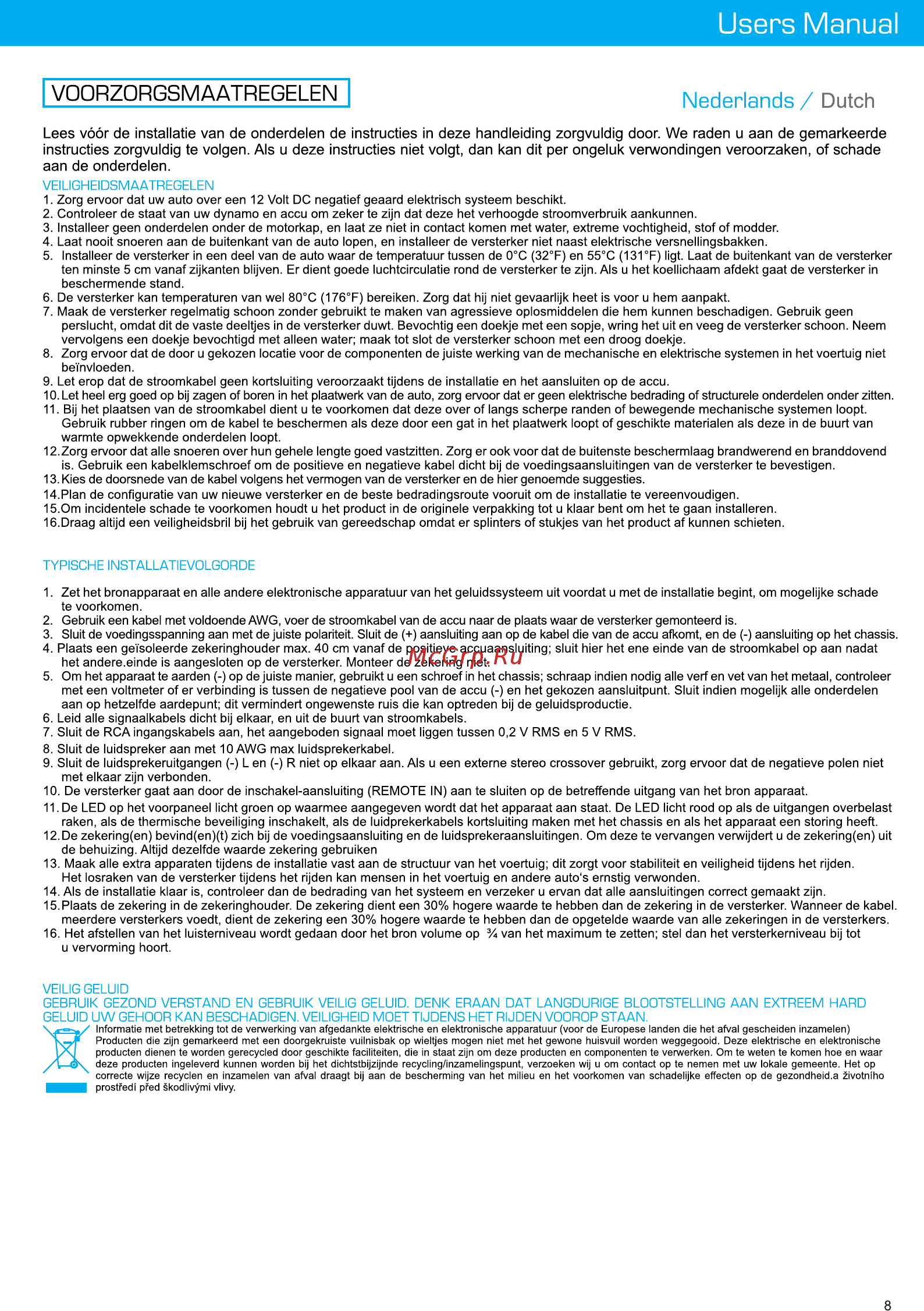 Md.lab AM-D4.100 [9/38] Users manual