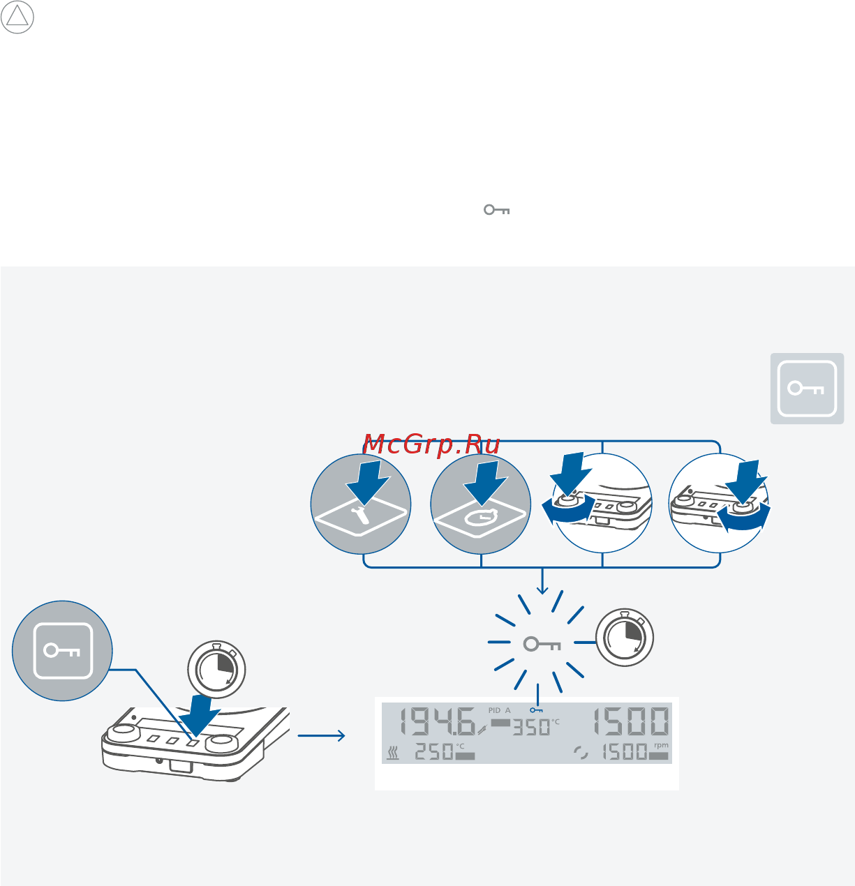 IKA Plate (RCT digital) 0025004601 [28/40] Кнопка блокировки