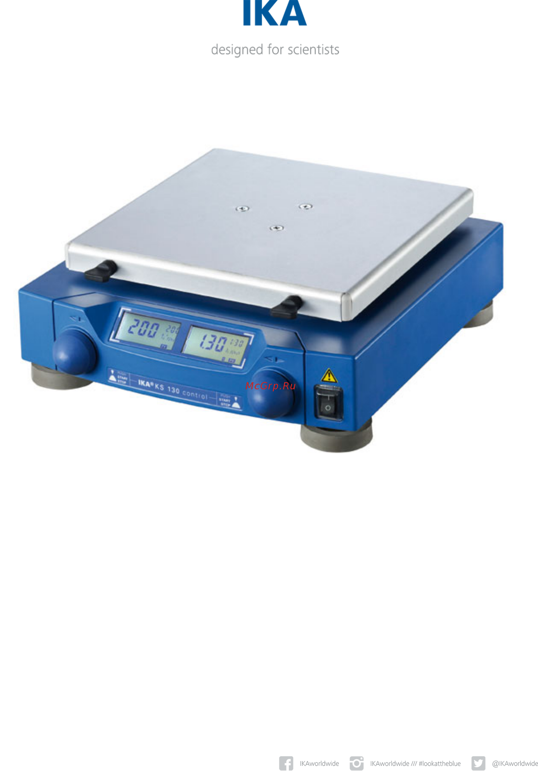 IKA KS 130 control NOL 0004278200 Технический паспорт онлайн