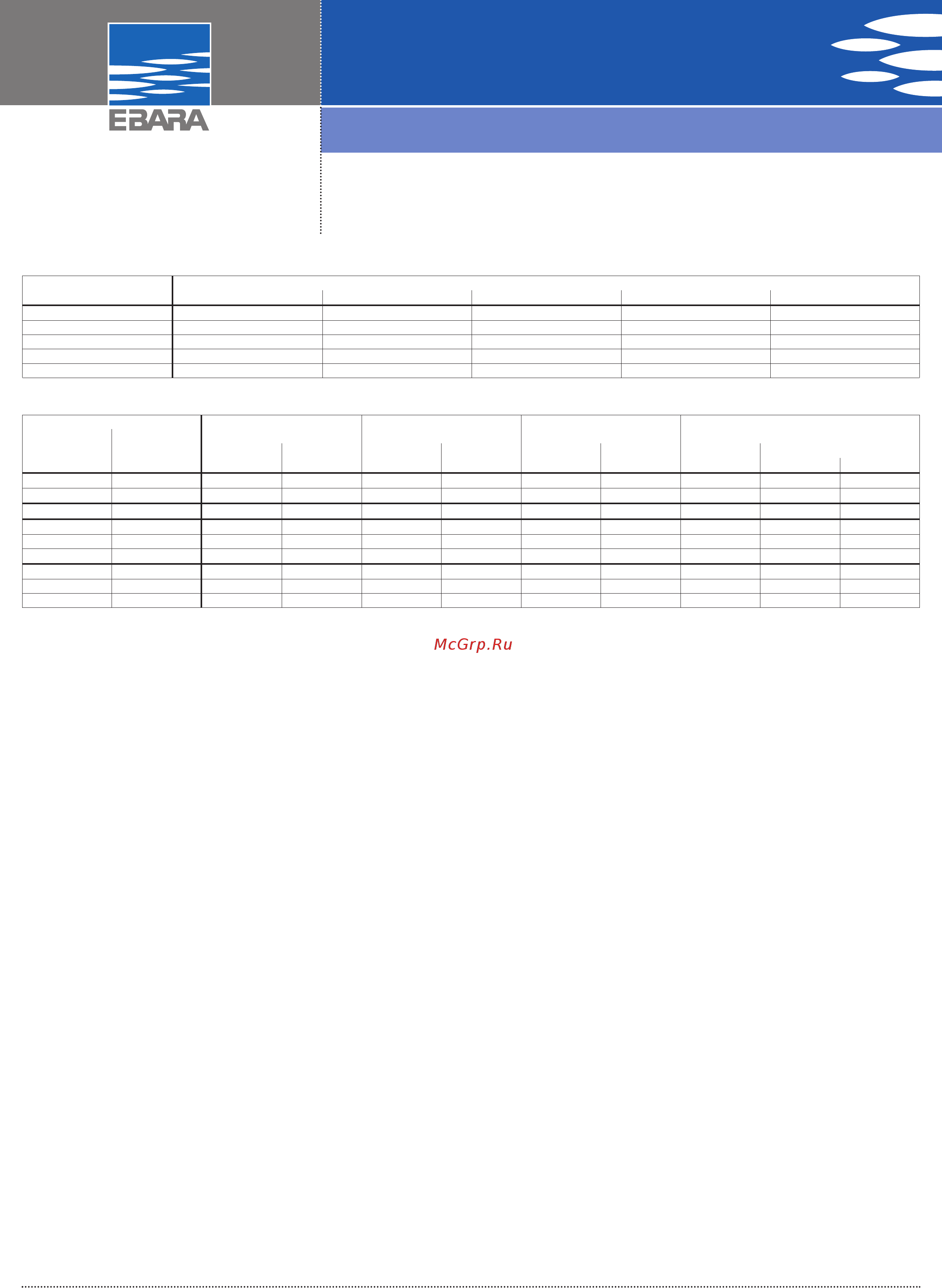 Ebara CDXM 90/10 [5/5] Electric data table