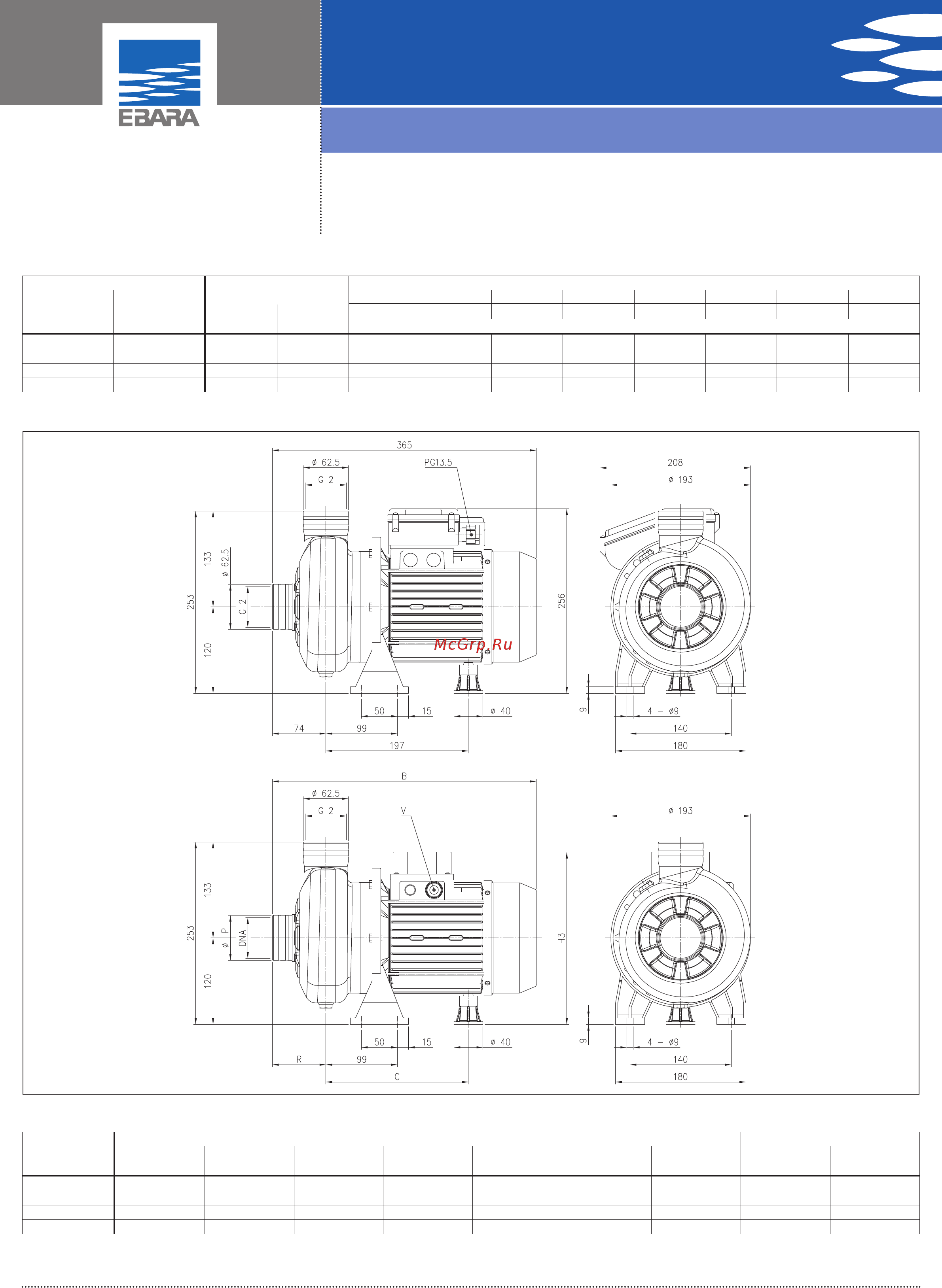 Ebara DWO 200 M [2/4] Open impeller centrifugal electric pumps