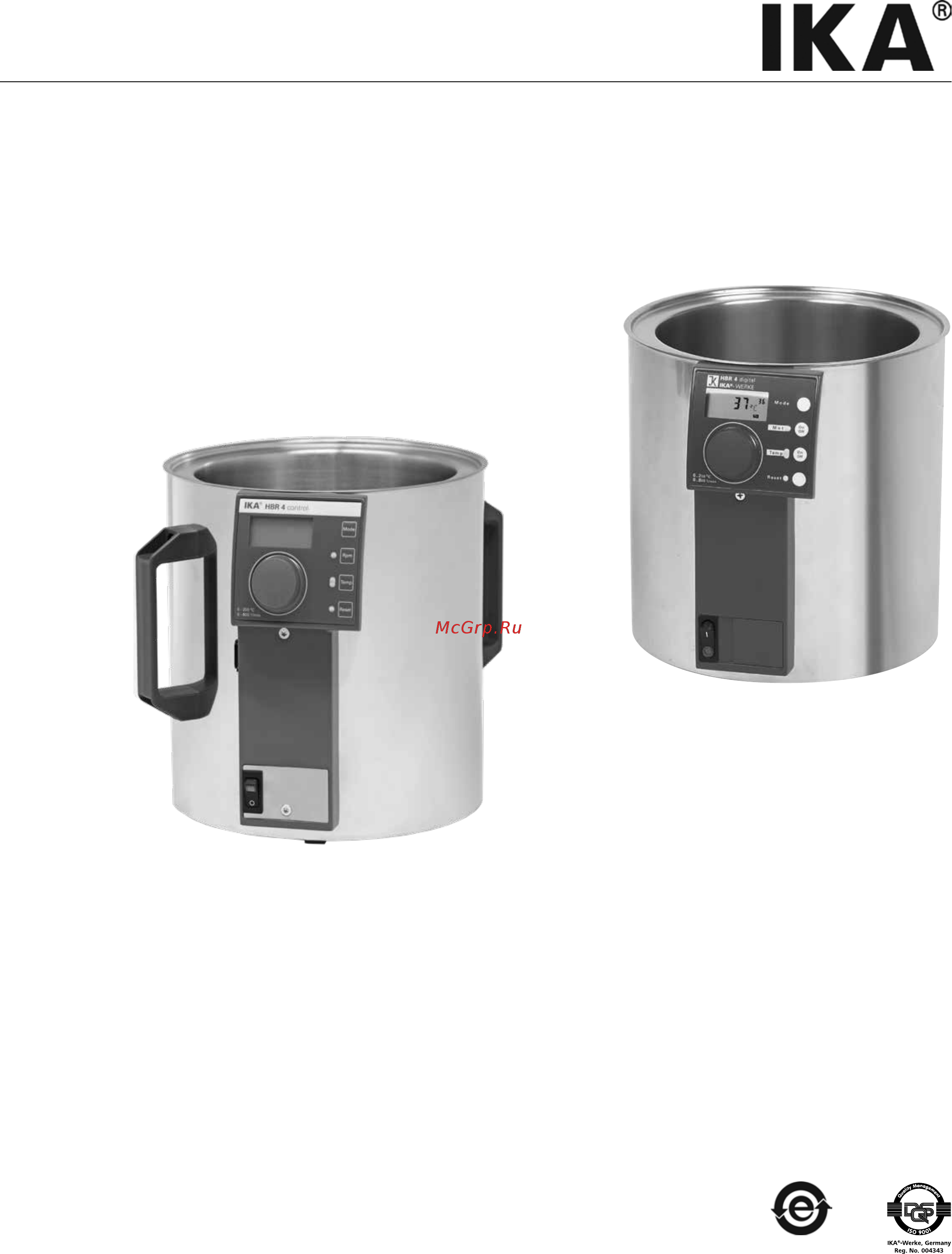 IKA HBR 4 control 0020003549 Руководство по эксплуатации онлайн