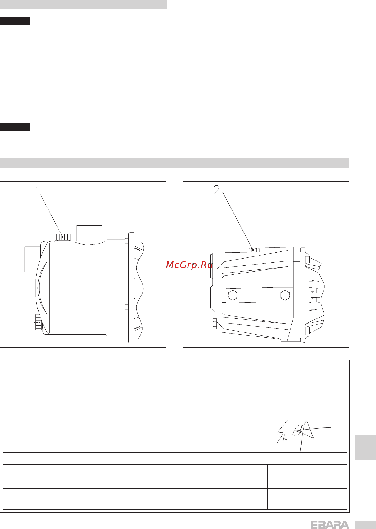 Ebara AGC 3.00 T [31/36] Подготовка к использованию