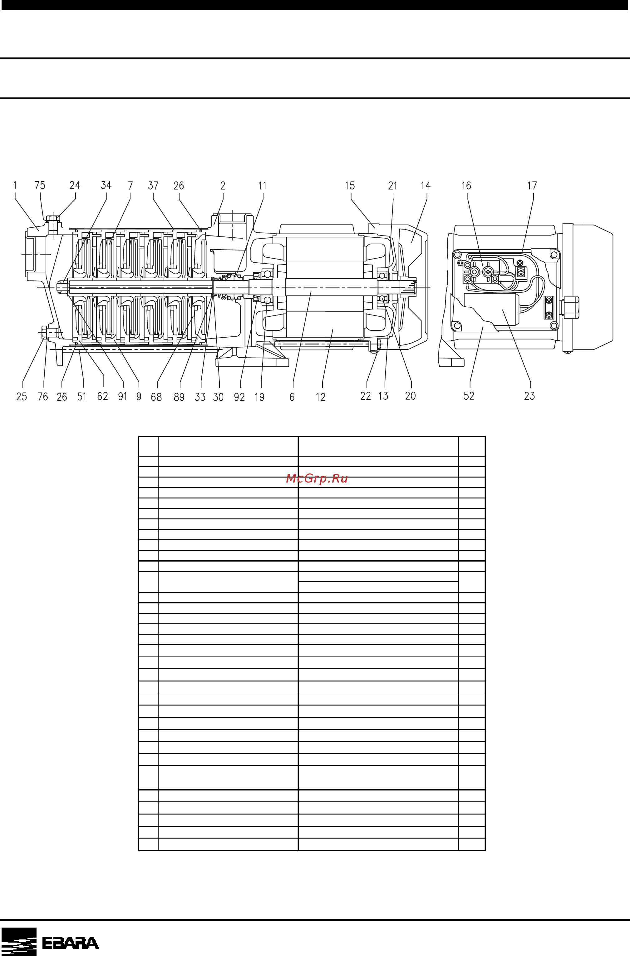 Ebara COMPACT AM/6 [8/13] Construction