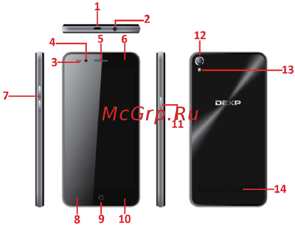 DEXP Ixion MS350 Rock Plus LTE 8Gb [9/26] Приступая к работе