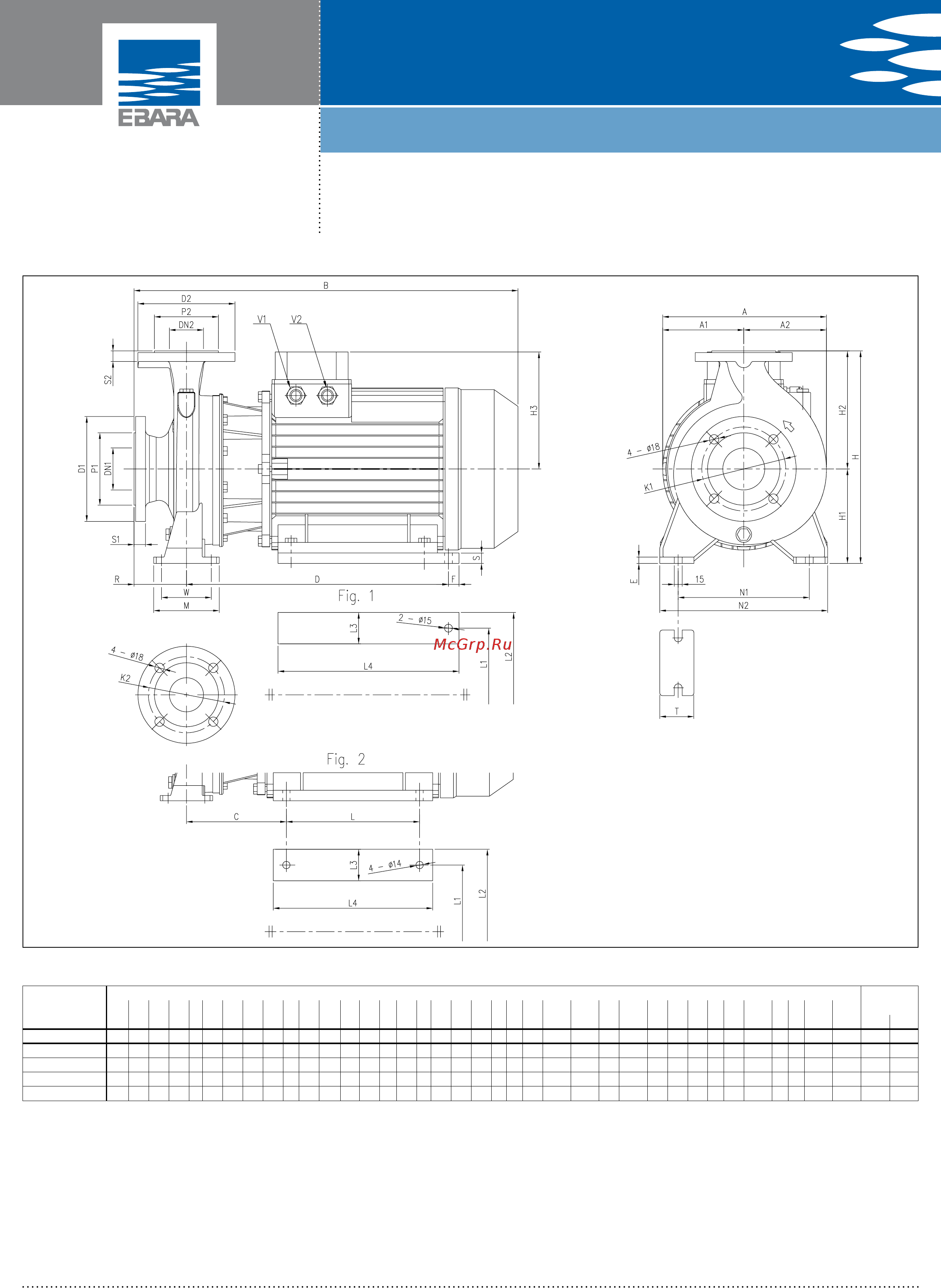 Ebara 3DP4 32-200/0.75 [19/66] D series