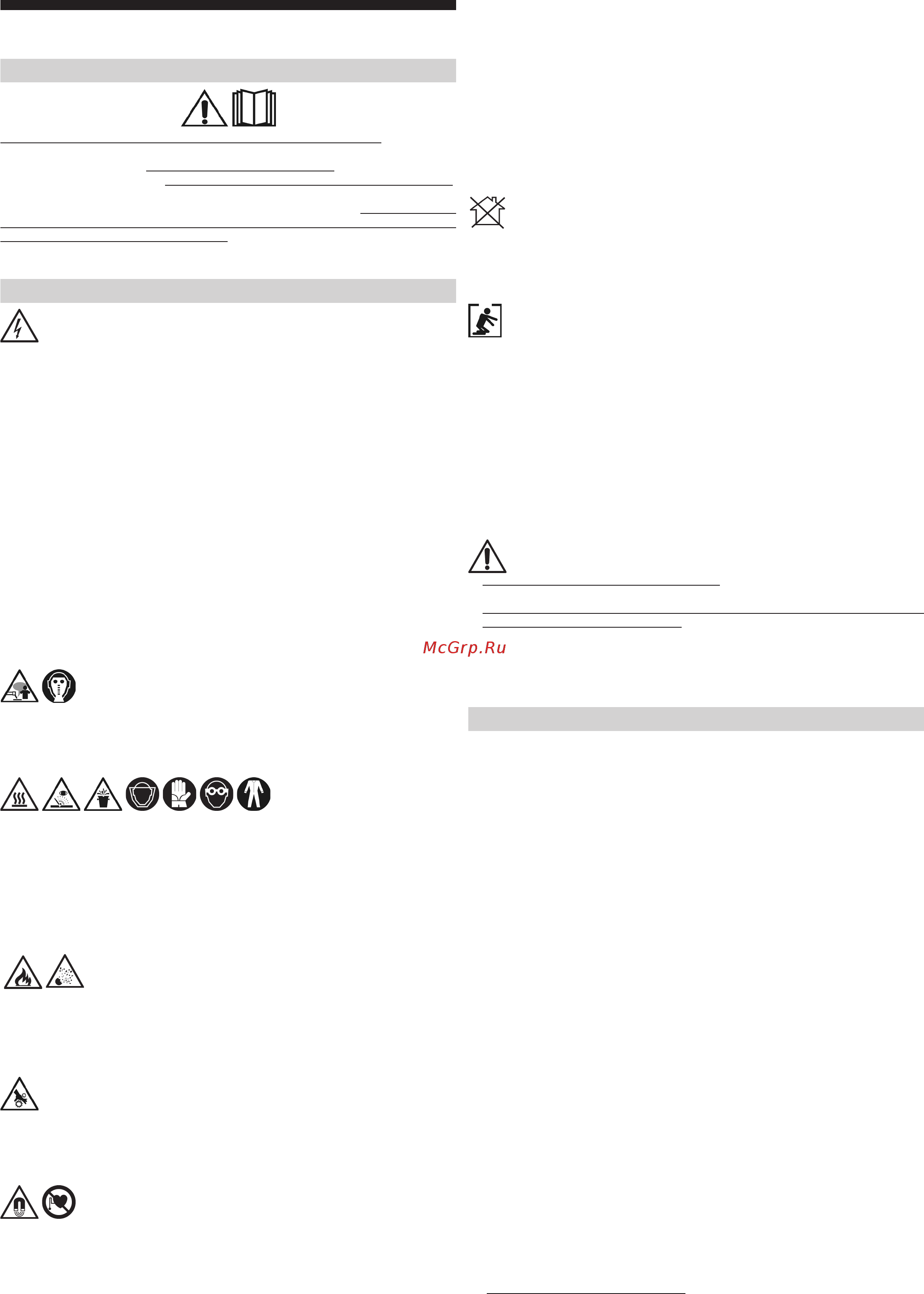 Deca D-MIG 735 TD + WF4 [12/56] Advertencias de seguridad