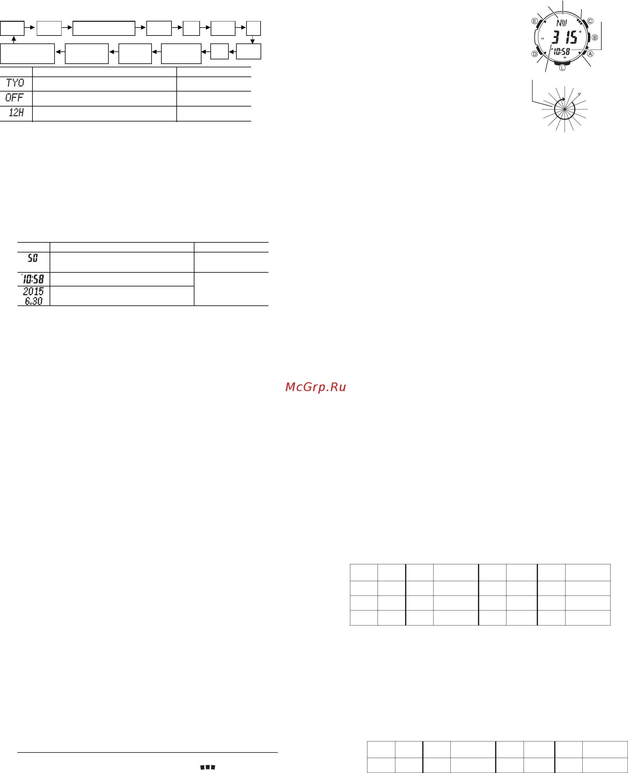 Casio PRG-300-2D [5/19] Режим цифрового компаса