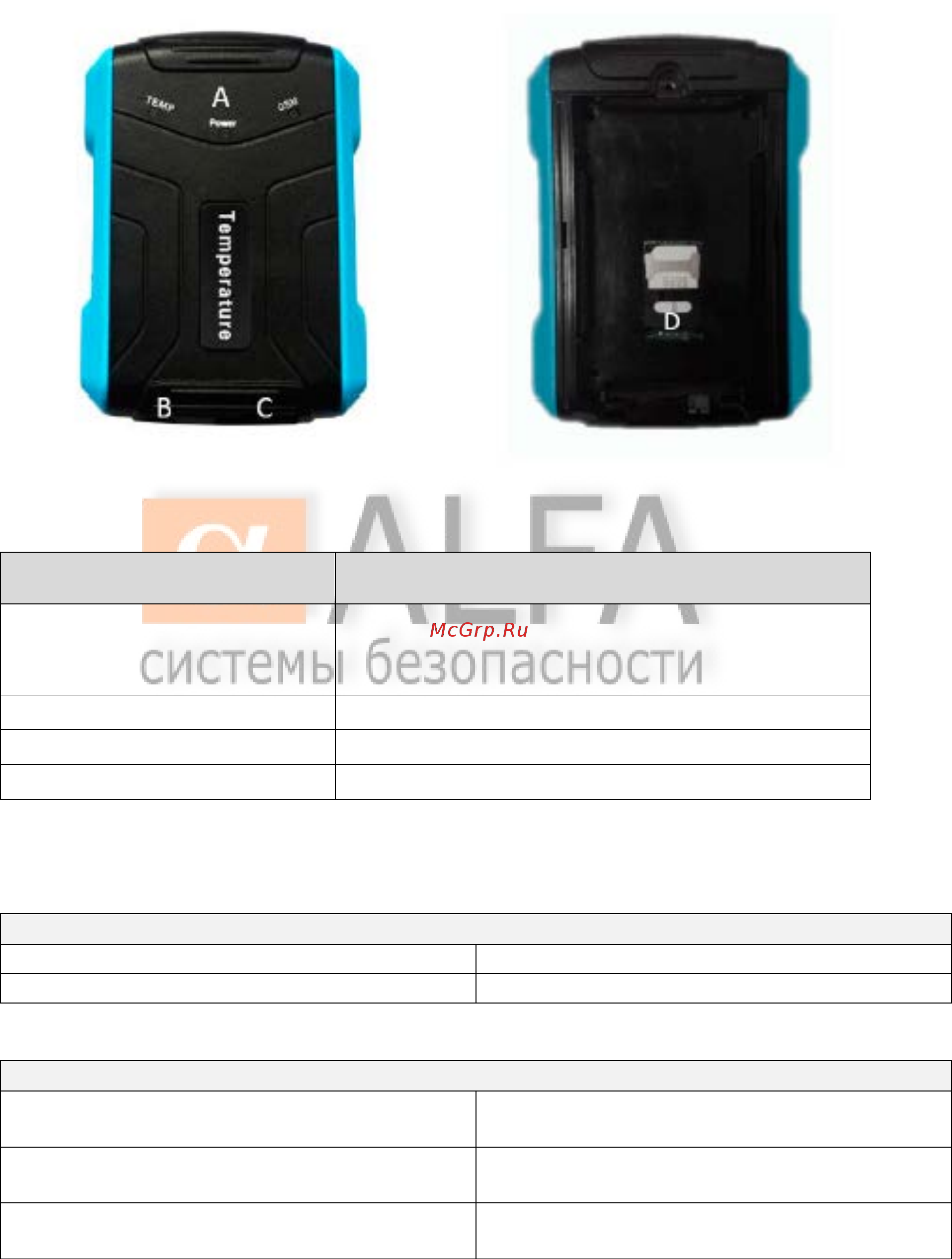 Alfa ALFA - TEMPERATURE [3/12] Aalarm ru
