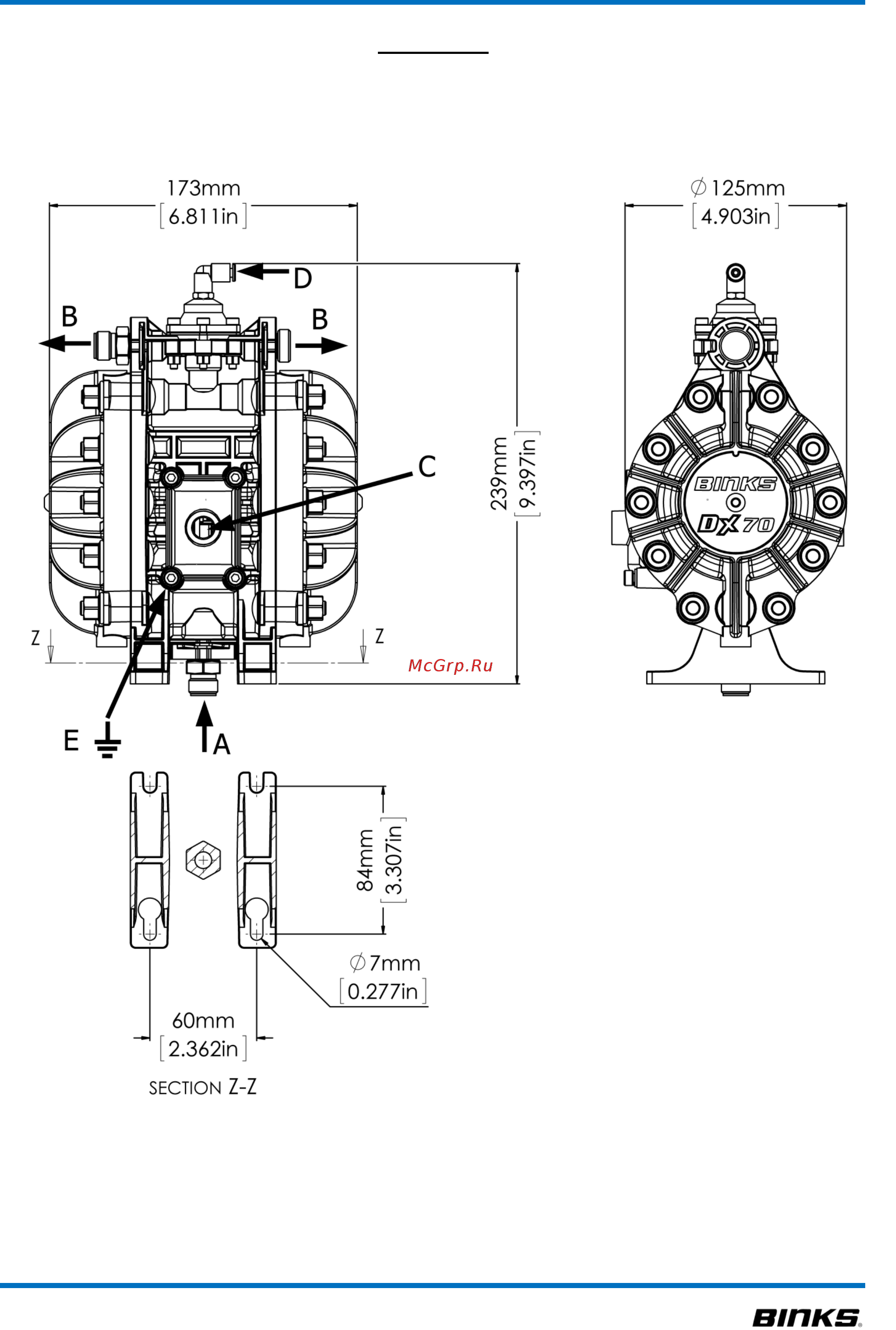 Binks DX70R-MF-3 Руководство по техническому обслуживанию онлайн [5/16] 447674