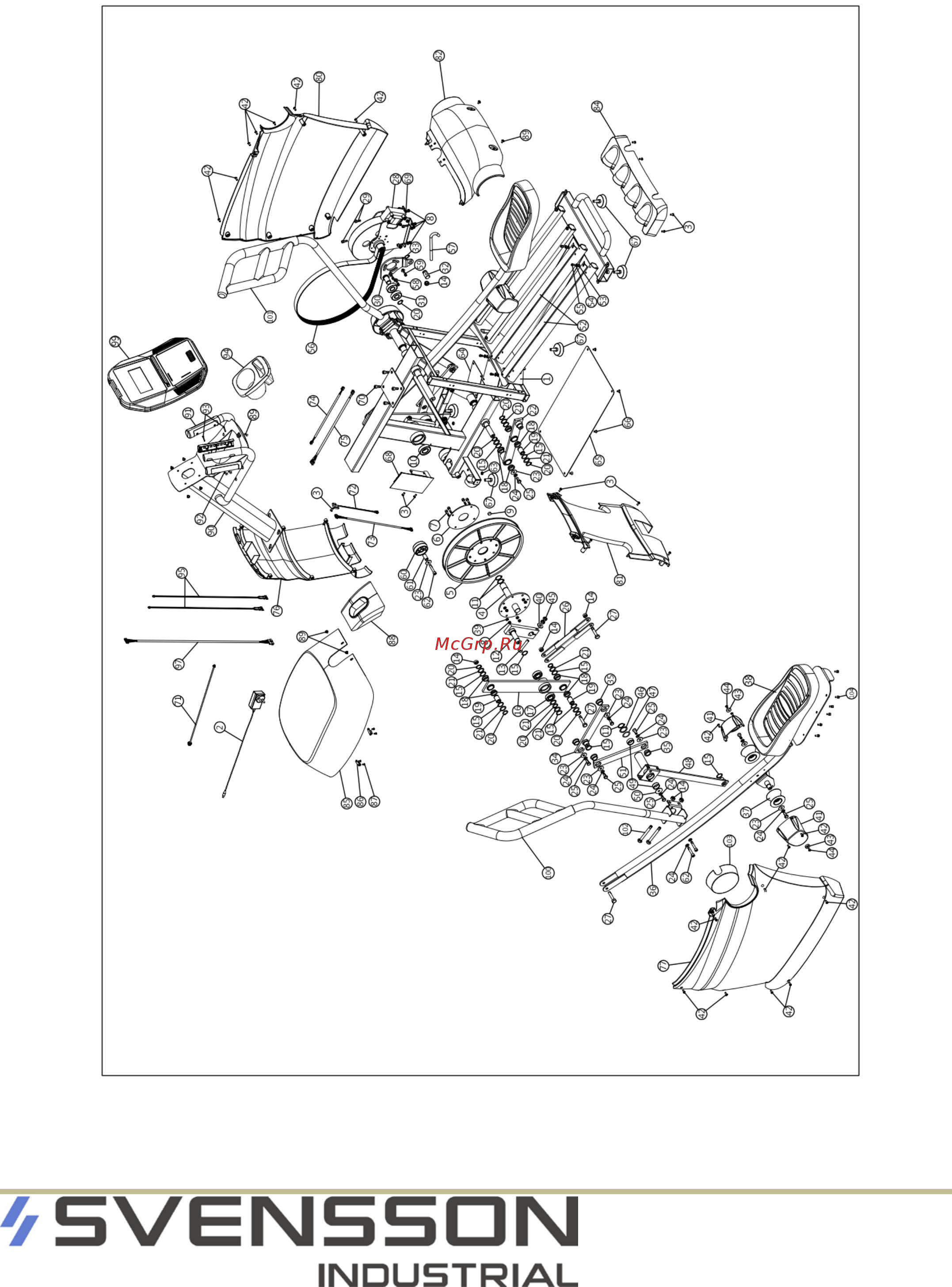 SVENSSON INDUSTRIAL HIT_X850_LX [21/36] Схема тренажера в разобранном виде