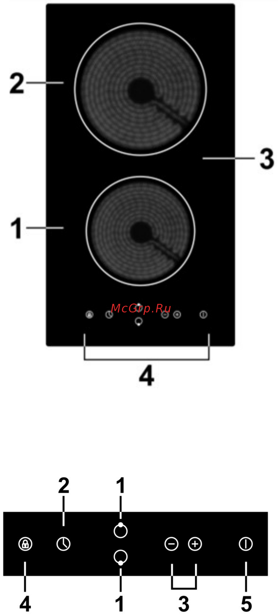 DEXP 3M2CTYL/B [4/16] Панель управления