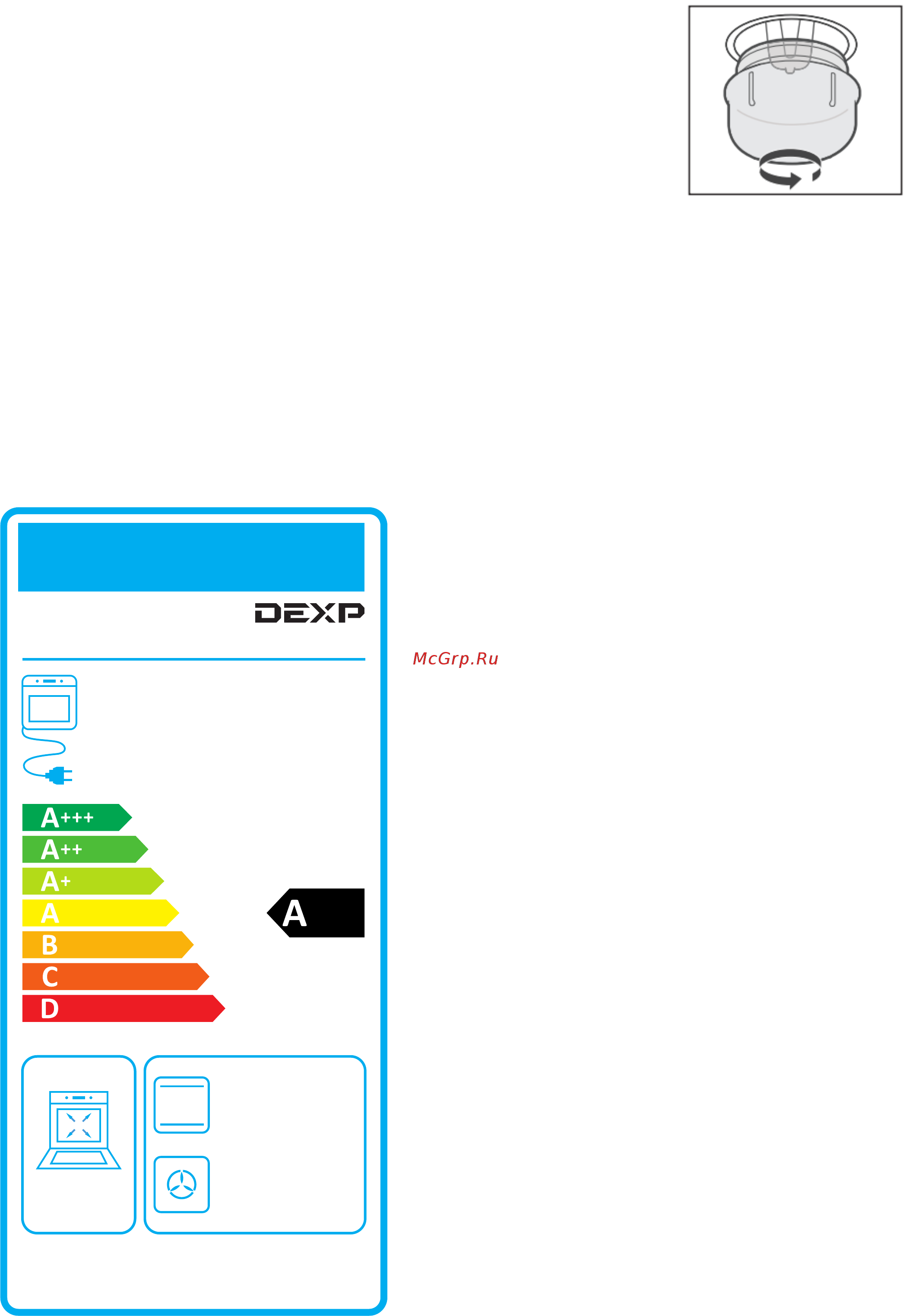DEXP 2M65GCB [12/14] Информация об энергоэффективности