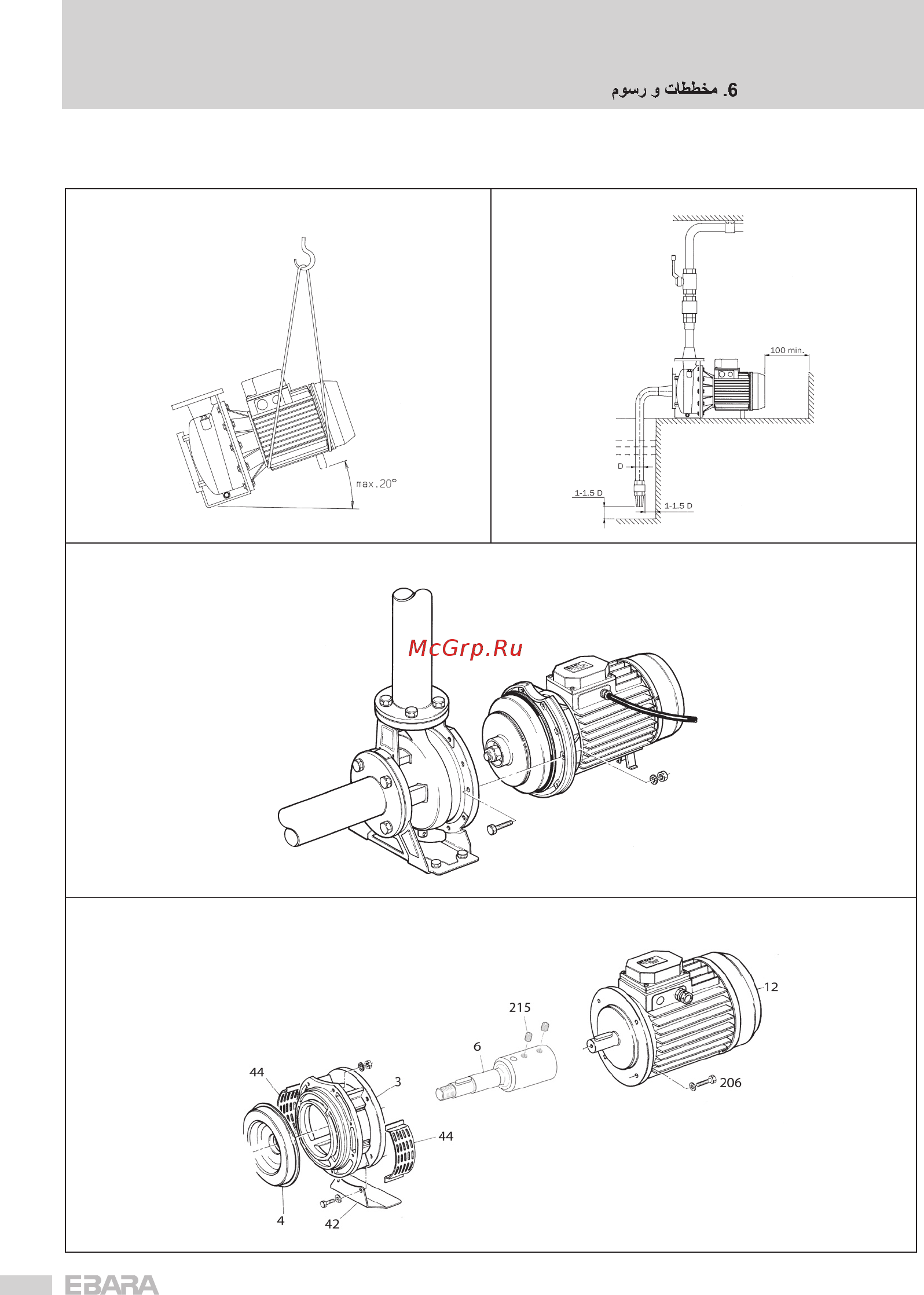 Ebara MD 32-250/5.5 Инструкция по эксплуатации онлайн [36/40] 448444