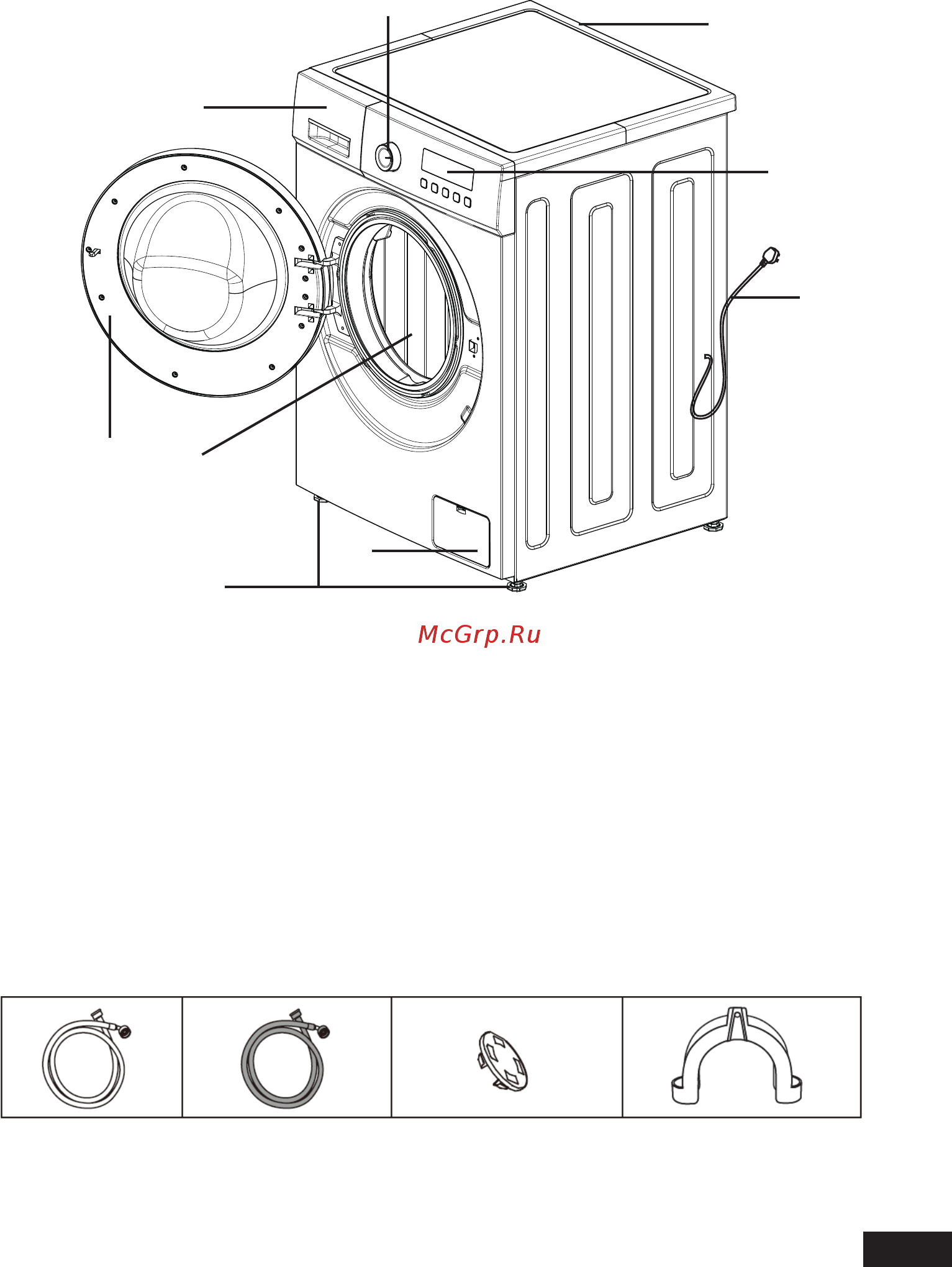 DEXP WM-F610DSH/WB [9/40] Схема устройства