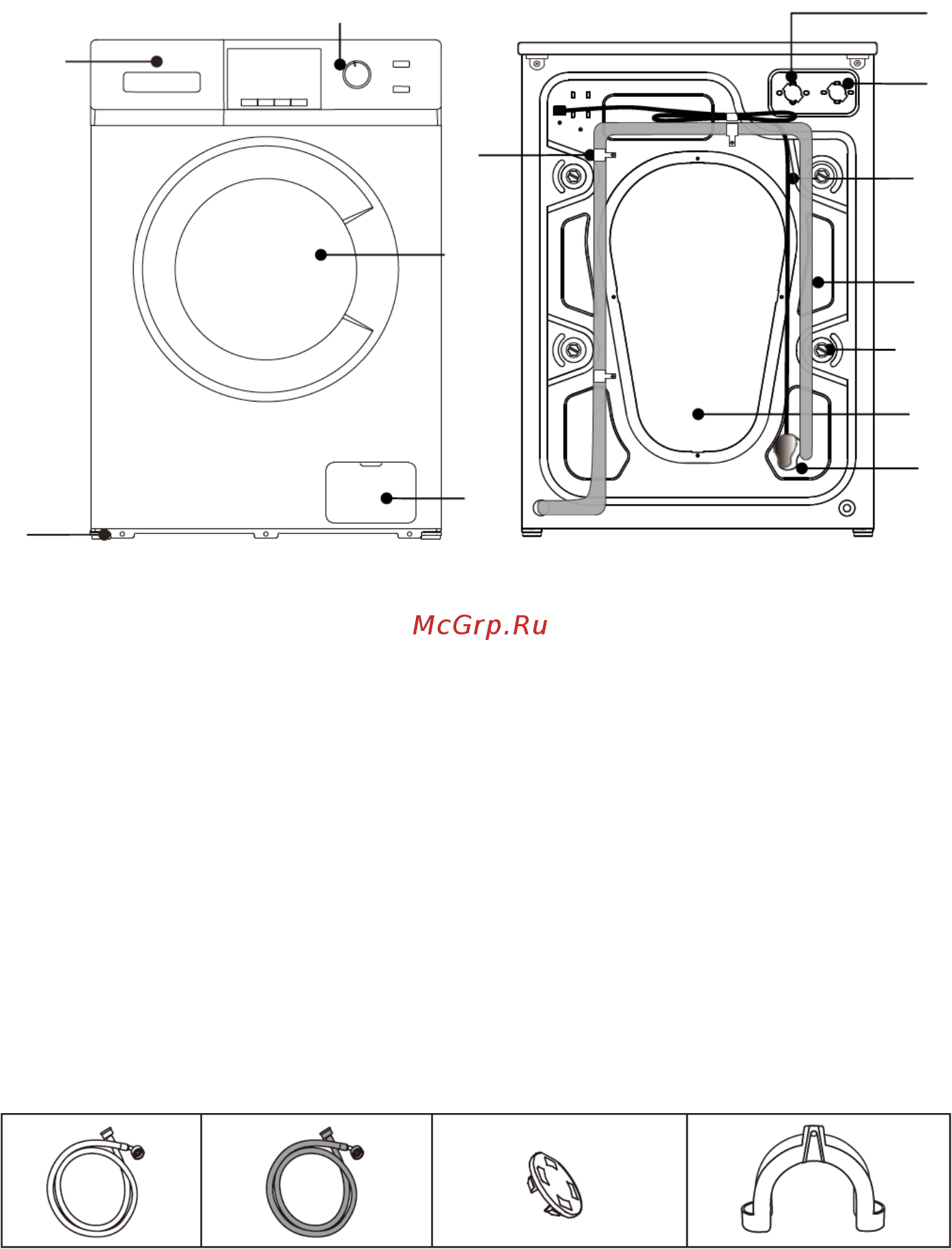 DEXP WM-F612BTL/WW [6/28] Схема устройства