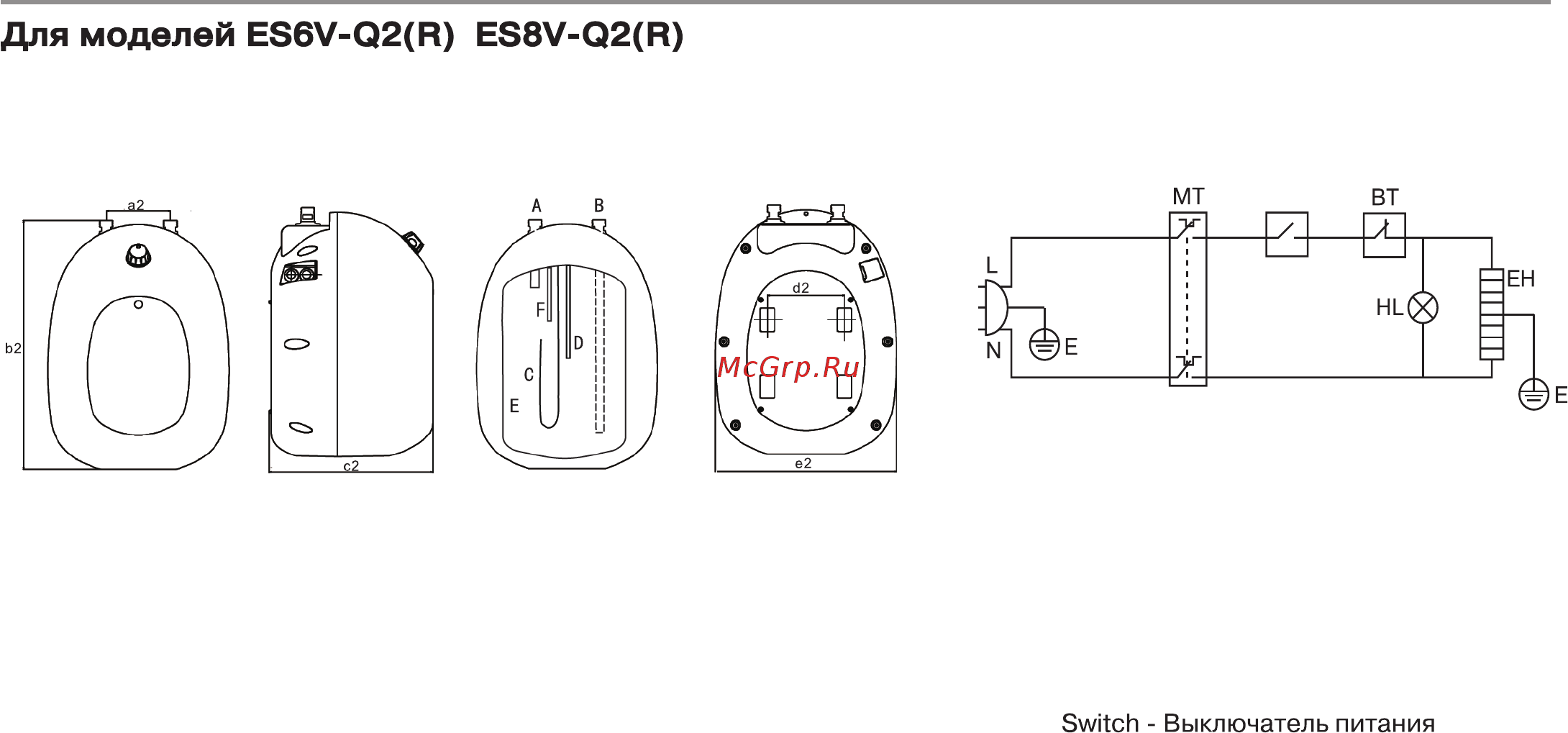 Haier ES6V-Q1(R) [21/27] Внешний вид водонагревателя
