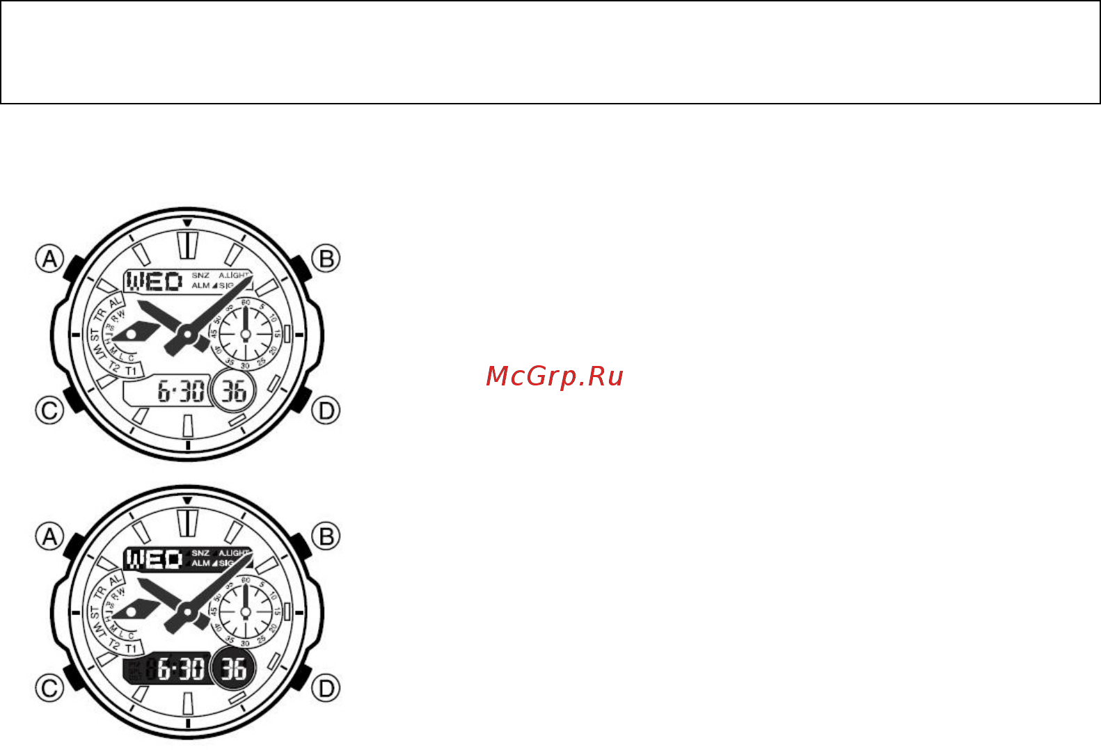 Casio ECW-M300E-1A Инструкция по эксплуатации онлайн [2/8] 449591