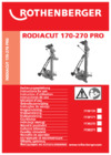 Rothenberger Rodiacut 170 Pro Инструкция по эксплуатации